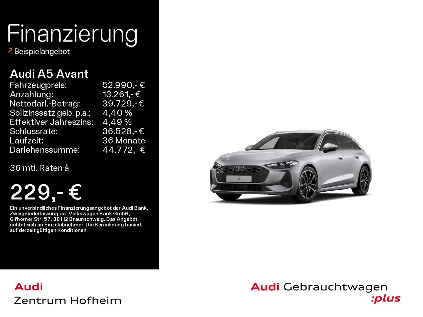 Audi A5 40 TFSI qu S tro*Matrix*Virtual*Navi*MM Silber - 1
