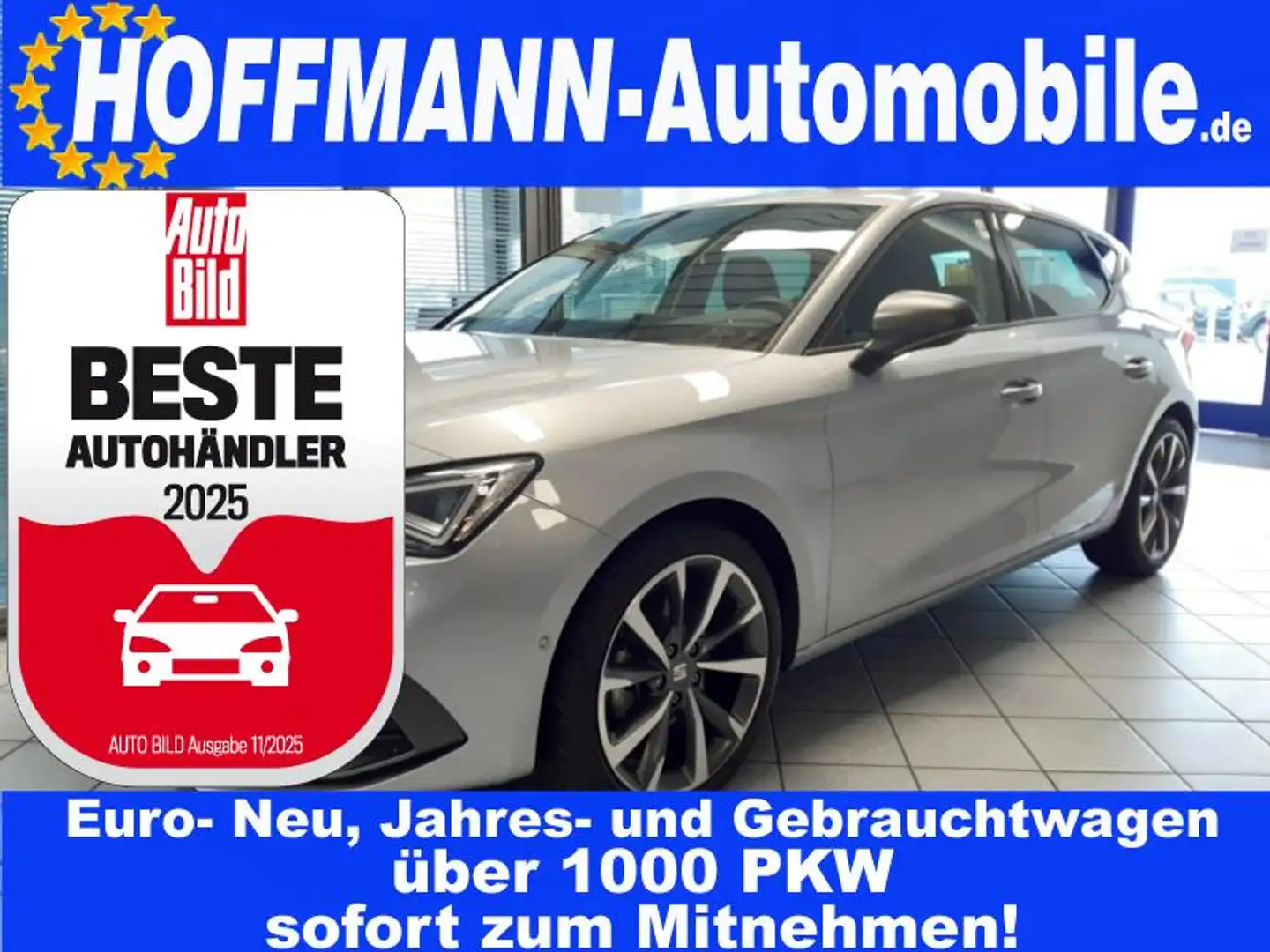 SEAT Leon FR Navi, Voll-LED-Scheinw.,Sitzhzg,Kamera Срібний - 1
