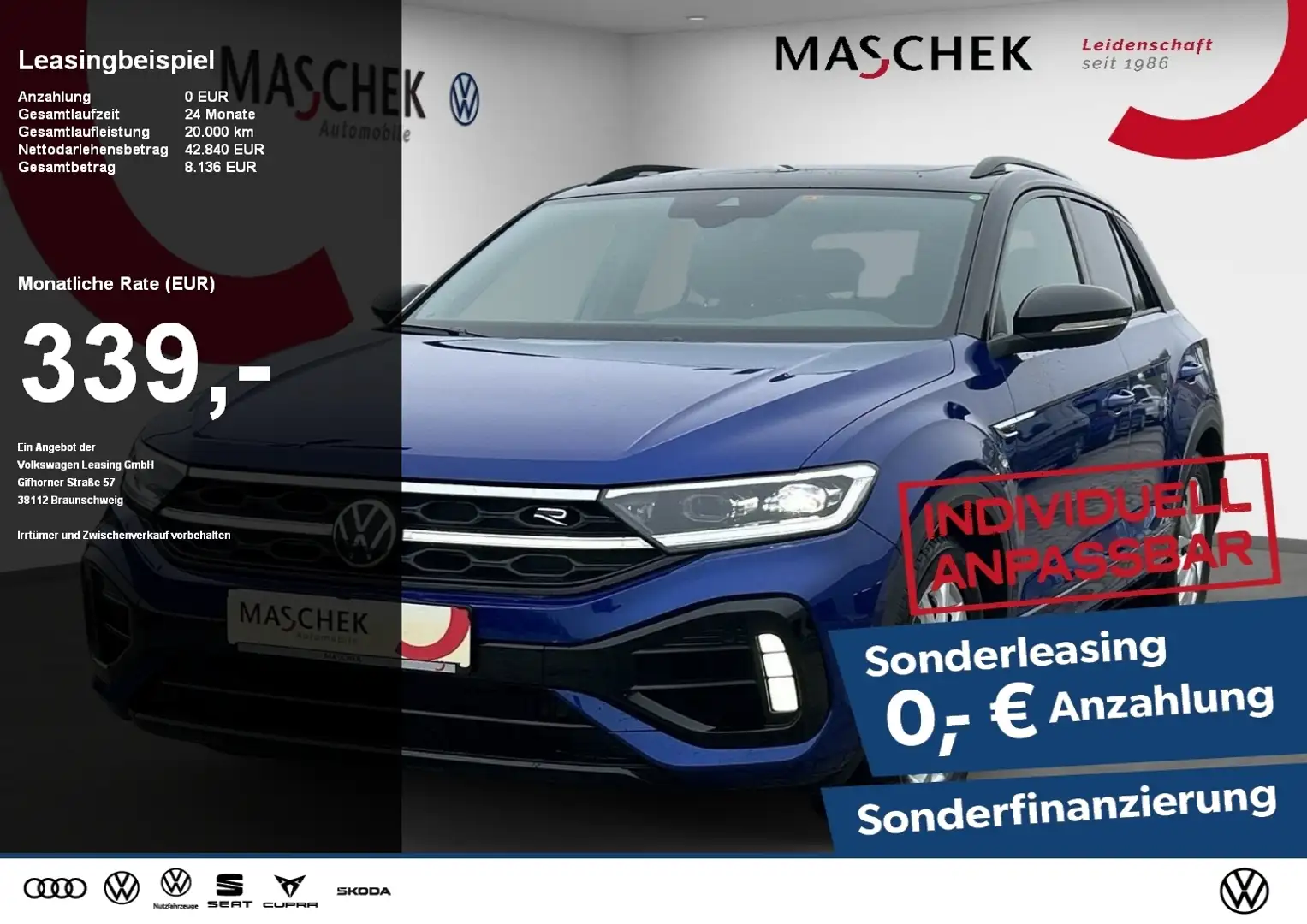 Volkswagen T-Roc R Performance *Akrapovic* AHK DCC Pano AHK Noir - 1