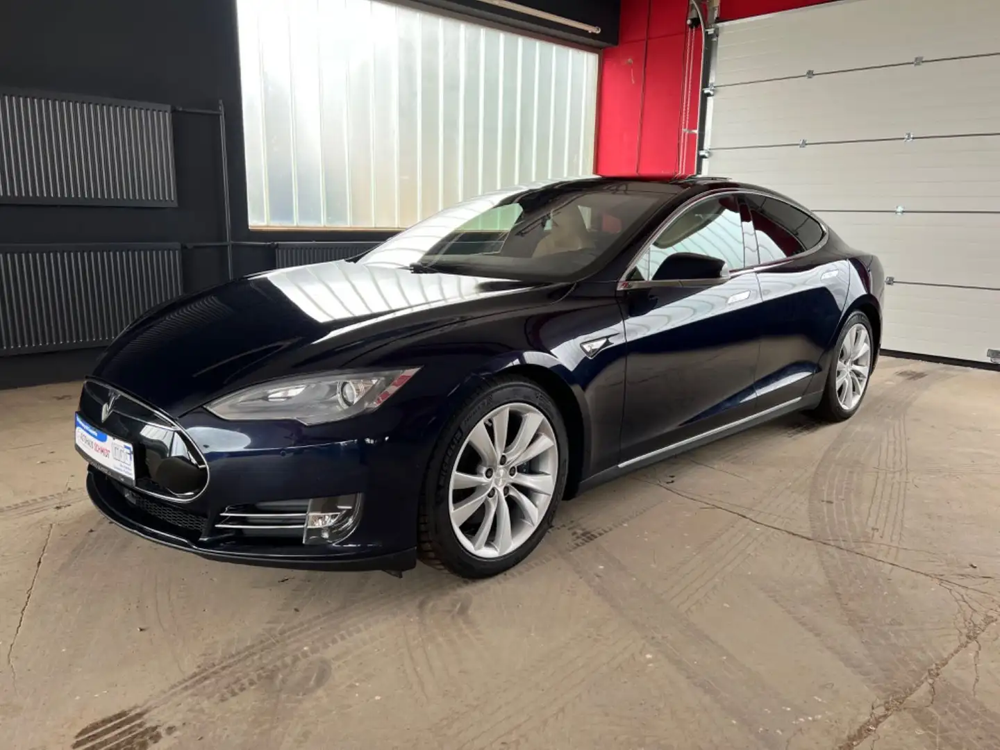 Tesla Model S P85D SuperCharge FREE CCS Pano Luft Blau - 1
