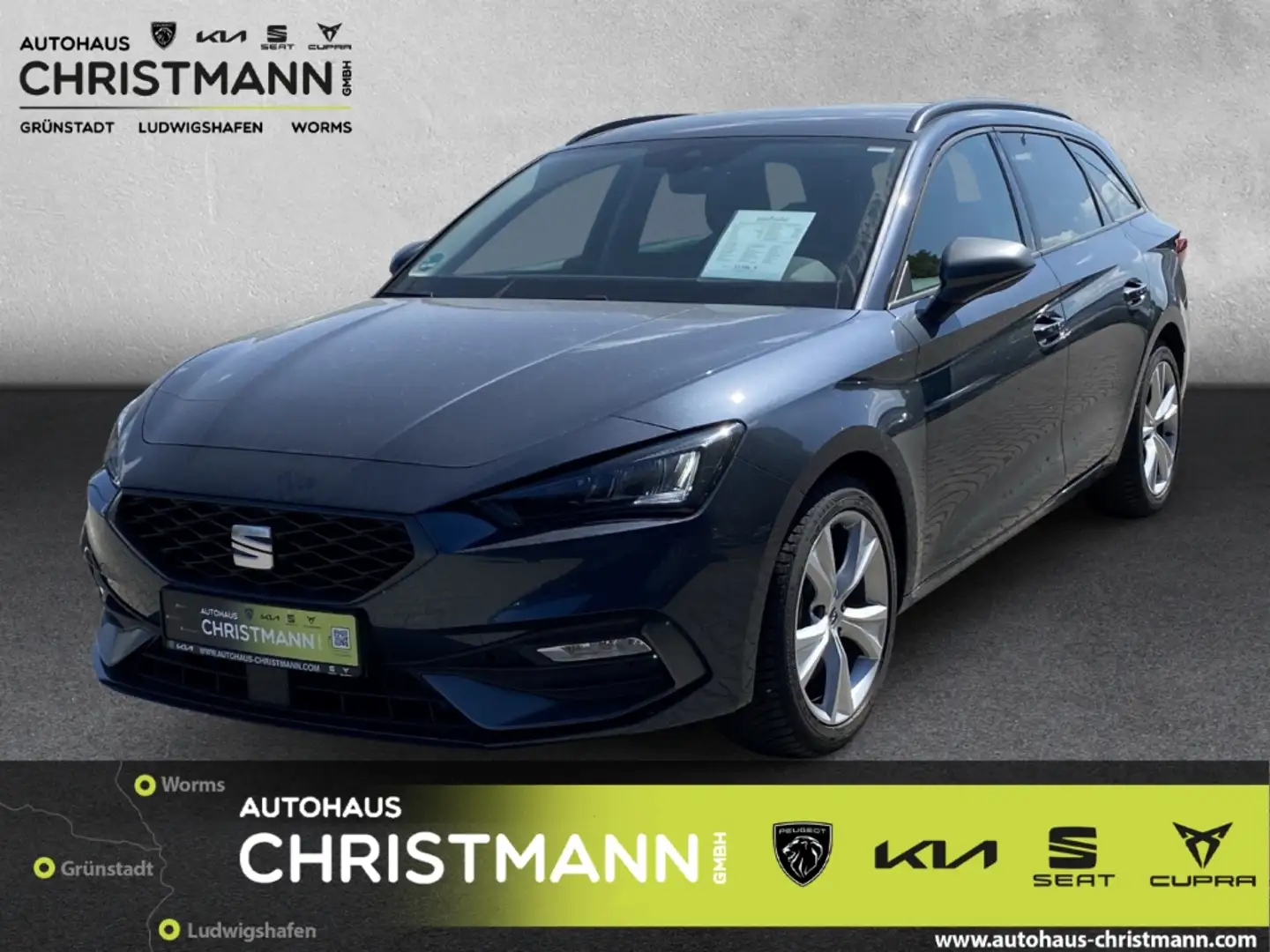 SEAT Leon Sportstourer FR 2.0 TDI EU6d Navi Digitales Cockpi Gris - 1