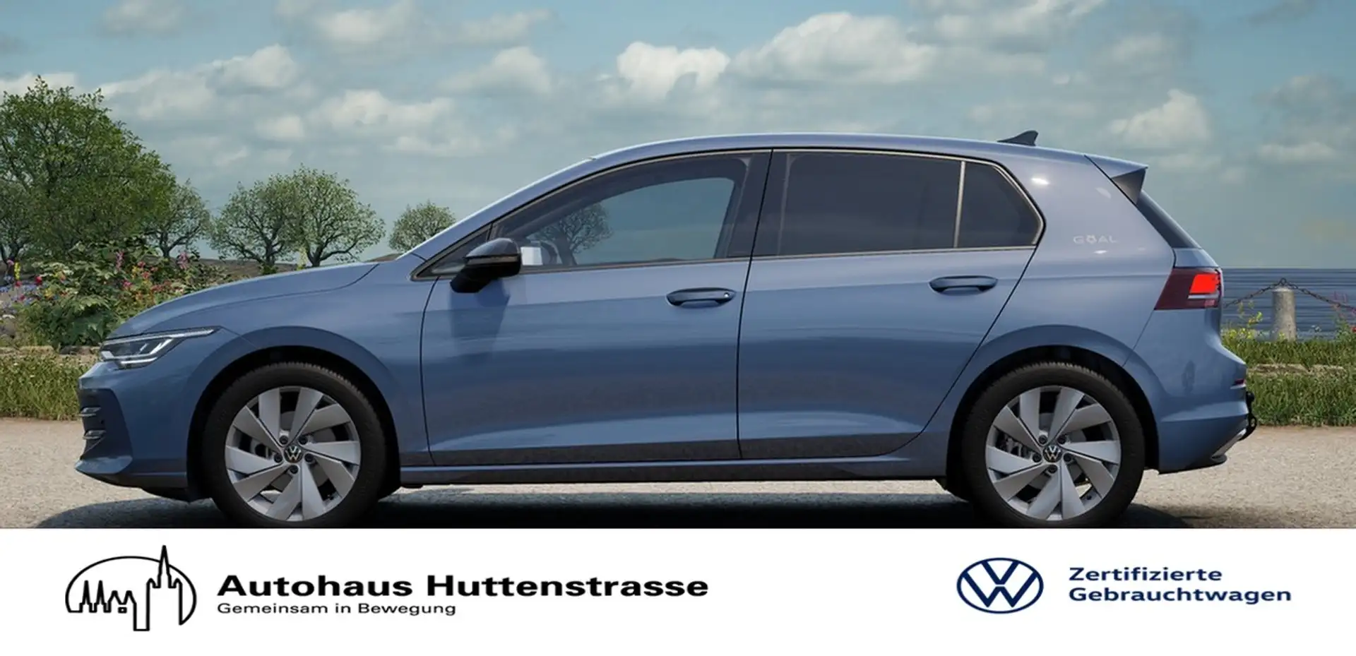 Volkswagen Golf 1.5 l eTSI Life VIRTUAL NAVI ACC AHK Blauw - 1