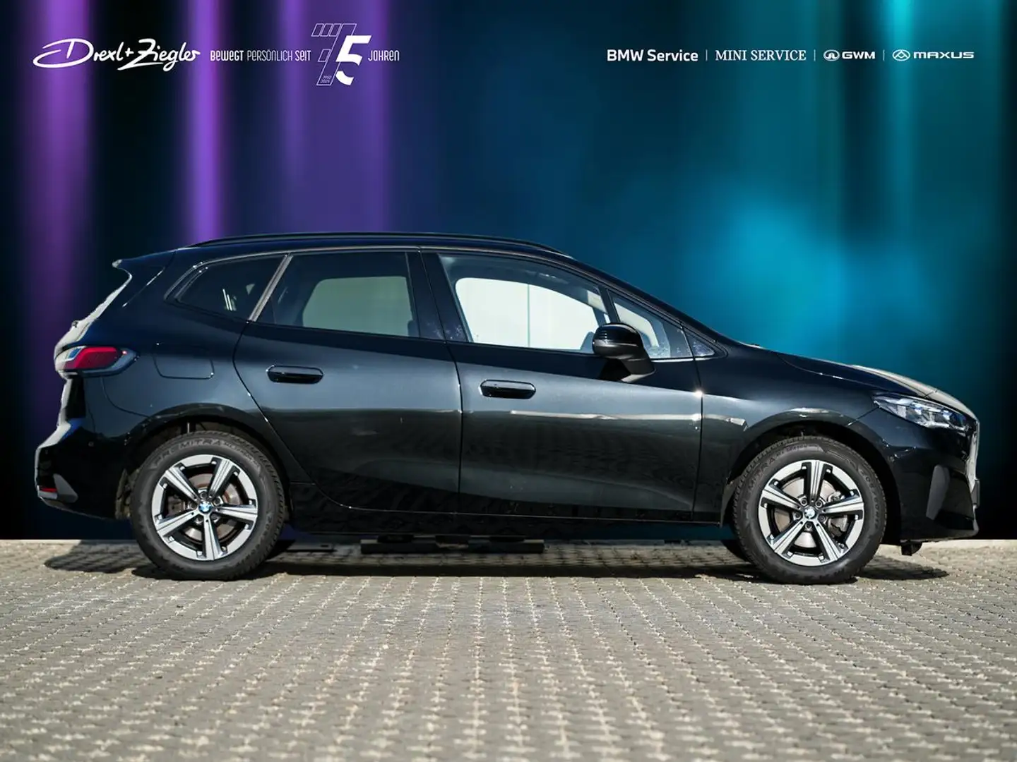 BMW 220 220i Active Tourer Travel AHK KoZg AdLED RFK LRH Nero - 2