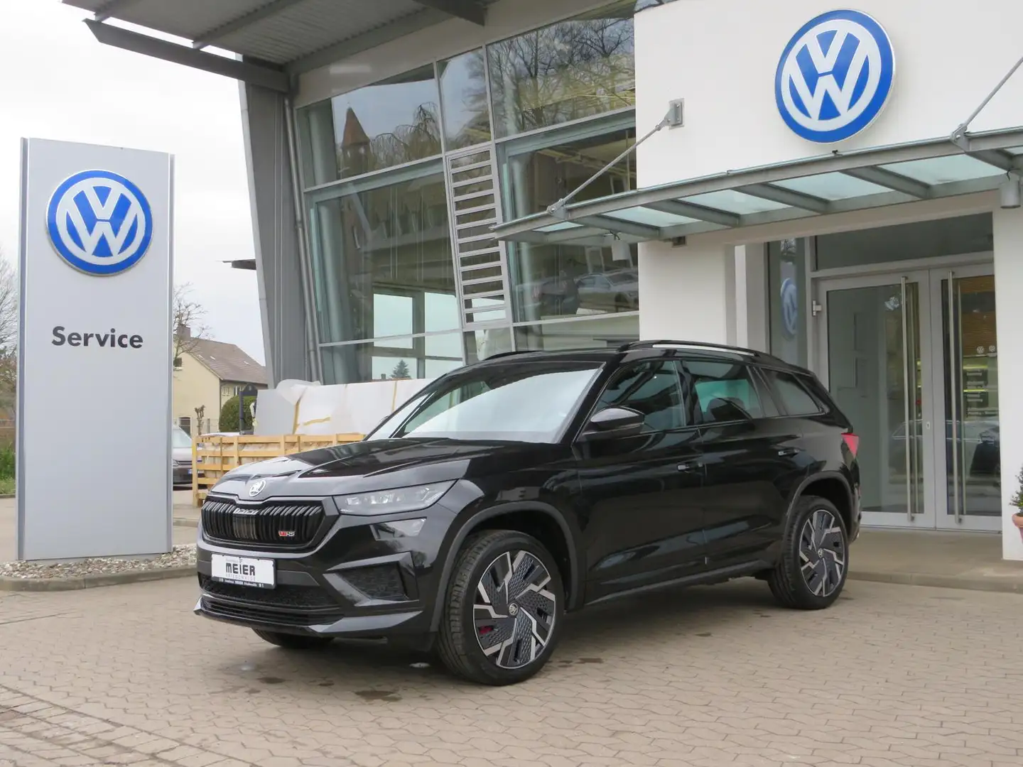 Skoda Kodiaq RS 2.0TSI DSG 4x4 AHK Navi Kamera LED ACC Negro - 2