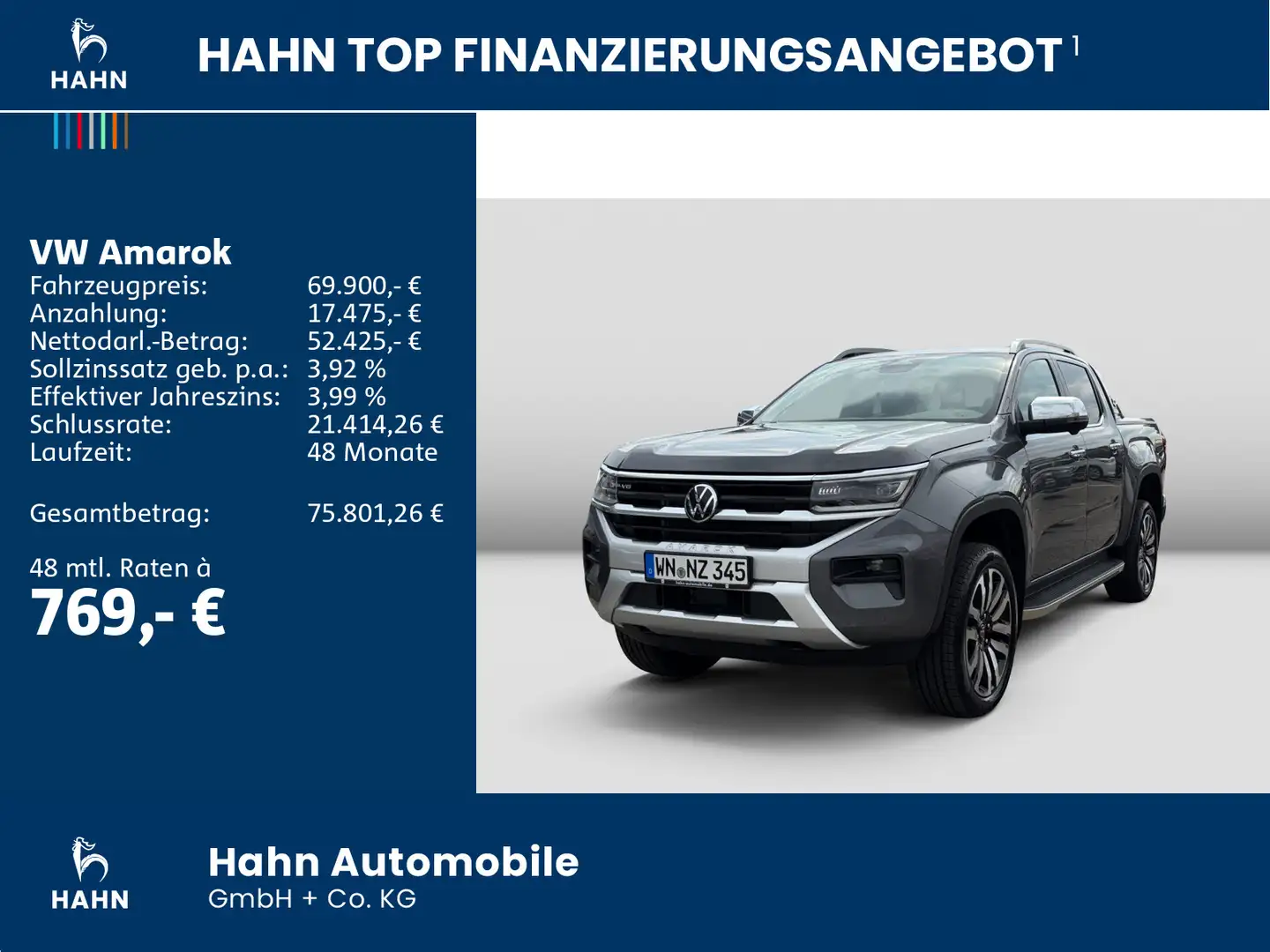 Volkswagen Amarok Aventura 177kW 4Motion Frontscheibe behei Grau - 2
