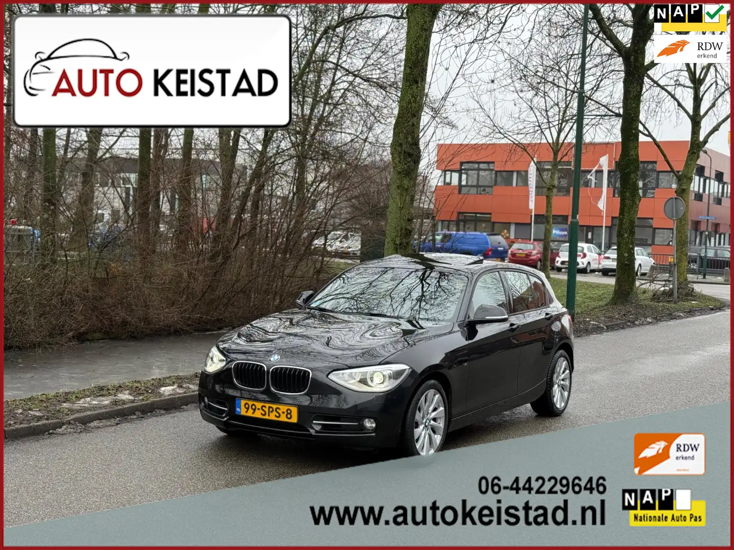BMW 118 1-serie 118i AUTOMAAT 5-DEURS LEDER/XENON/SCHUIFDA Noir - 1