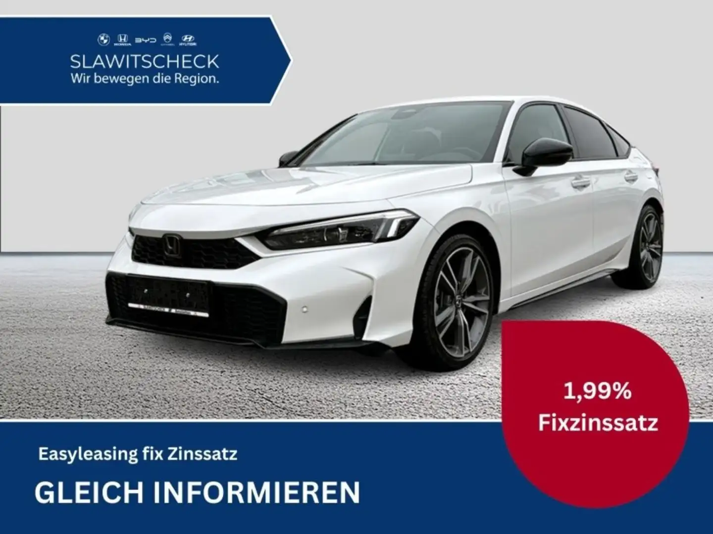 Honda Civic e:HEV 2.0 eCVT Advance, Sport Paket Weiß - 1