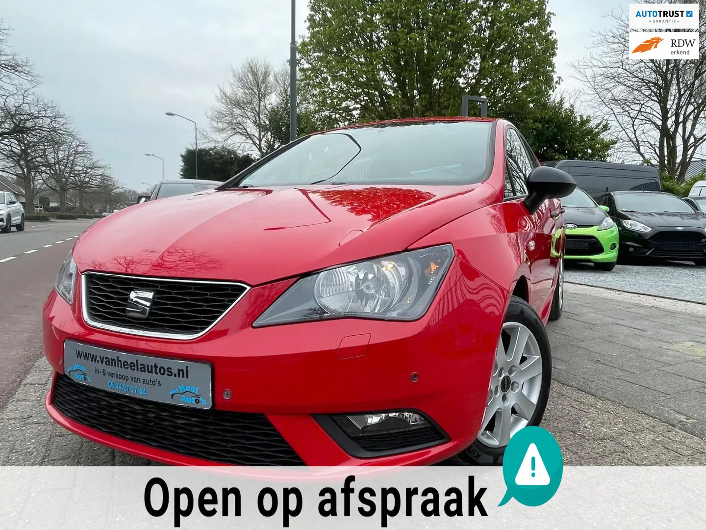 SEAT Ibiza 1.2 TSI Reference A-C Elek Pakket Lmv Stoelvrm Rood - 1