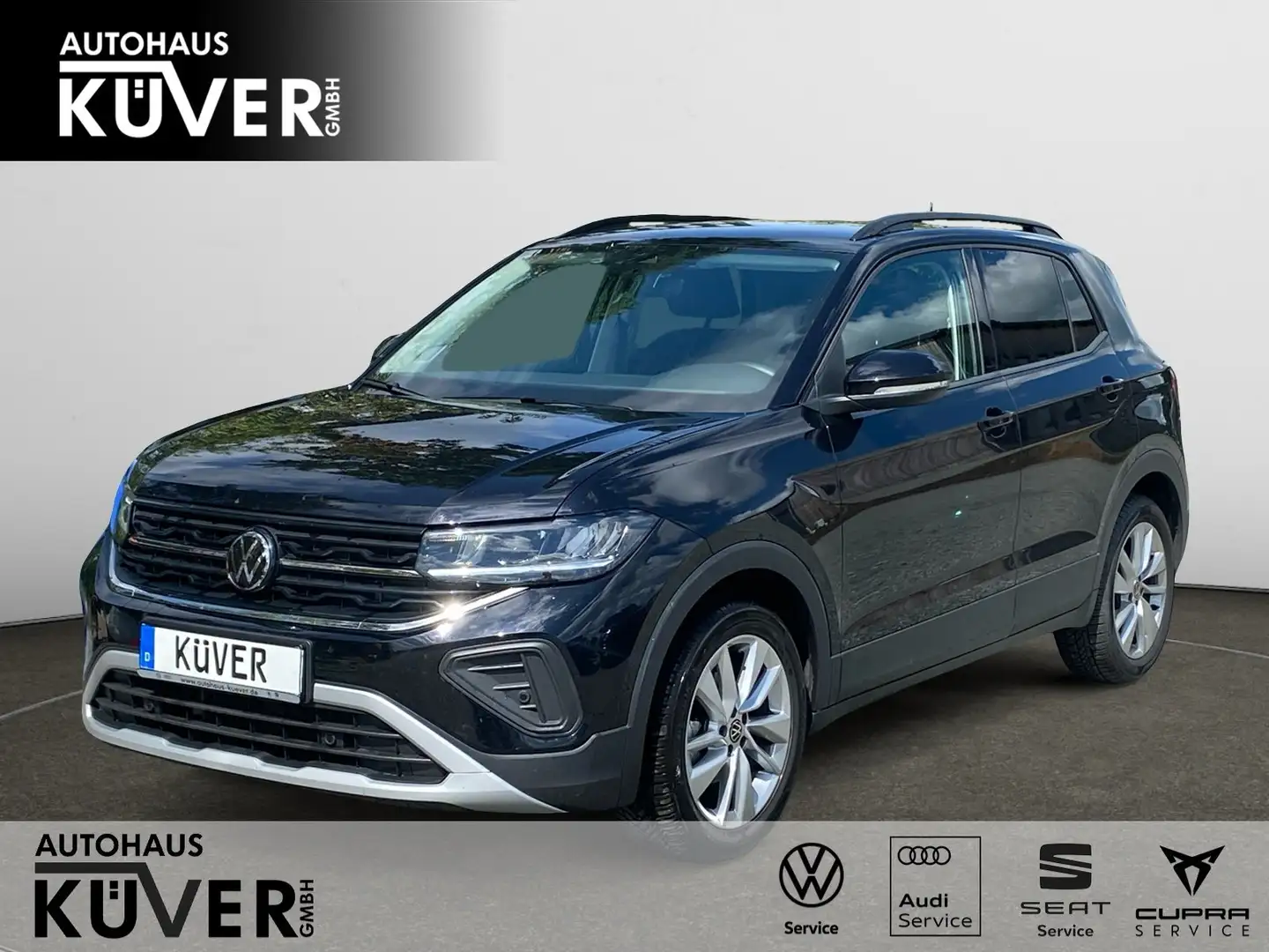 Volkswagen T-Cross Life 1.5 TSI DSG ACC+LED+Shzg.+17 AUT Schwarz - 1