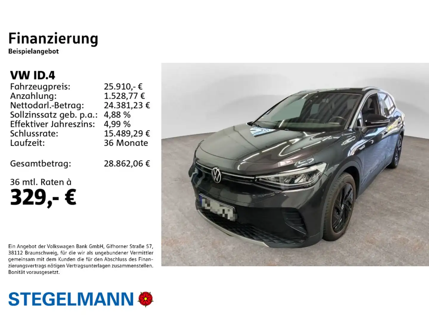 Volkswagen ID.4 Pro Performance 150kW/77kWh *Kamera*LED*ACC Grau - 2