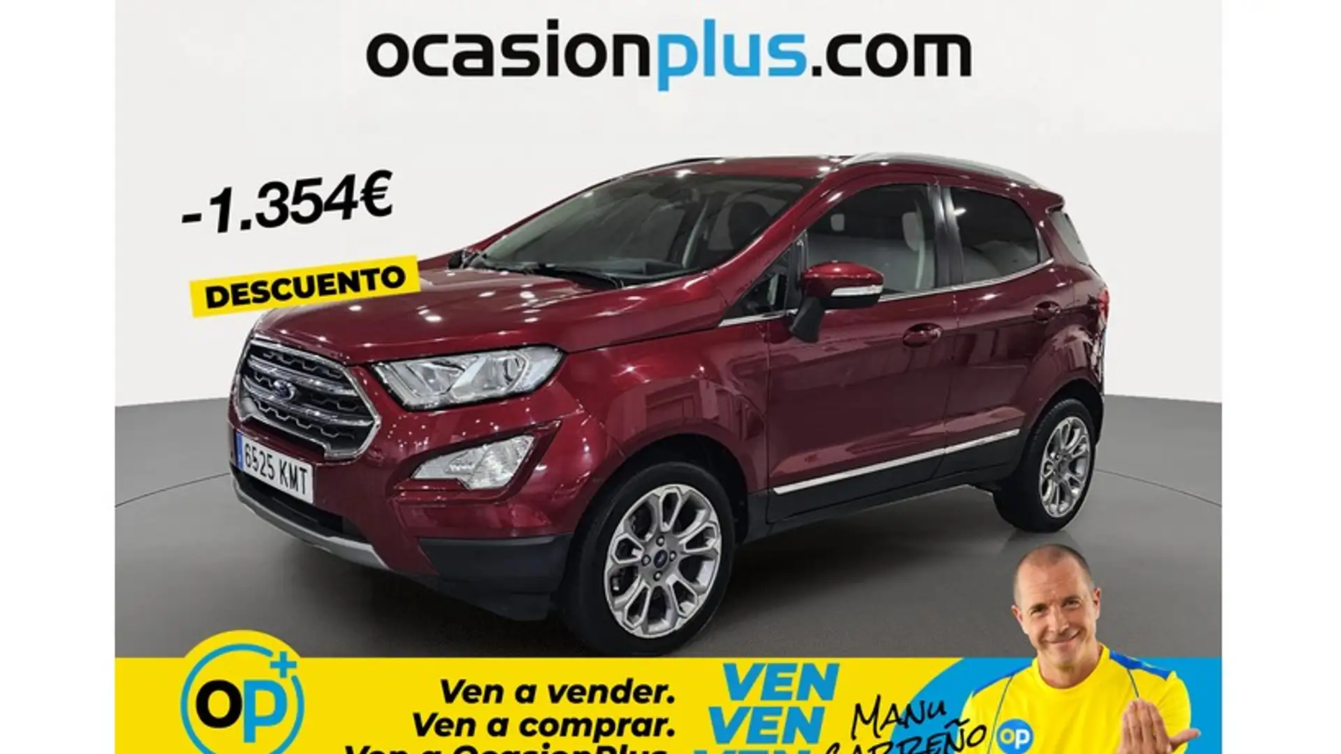 Ford EcoSport 1.0 EcoBoost Titanium Aut. 125 Rojo - 1