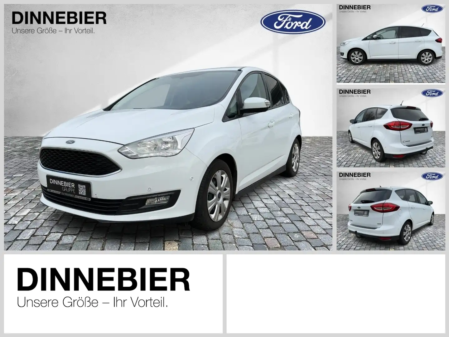 Ford C-Max 1.5 C&C Autom. **Klimaaut./Navi/AHK** Weiß - 1