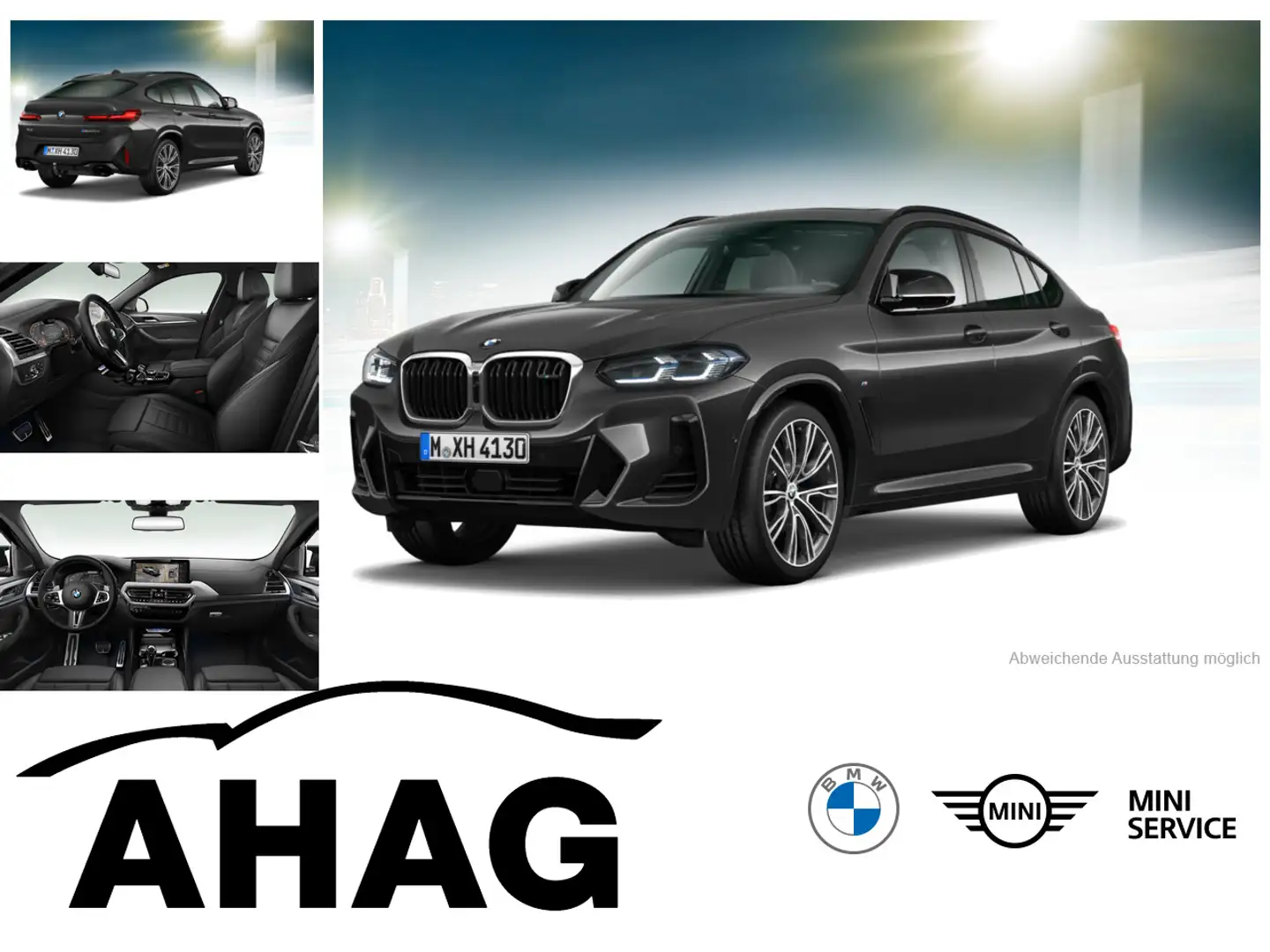 BMW X4 M40d AT Innovationsp. Sport Aut. Panorama AHK Grau - 1