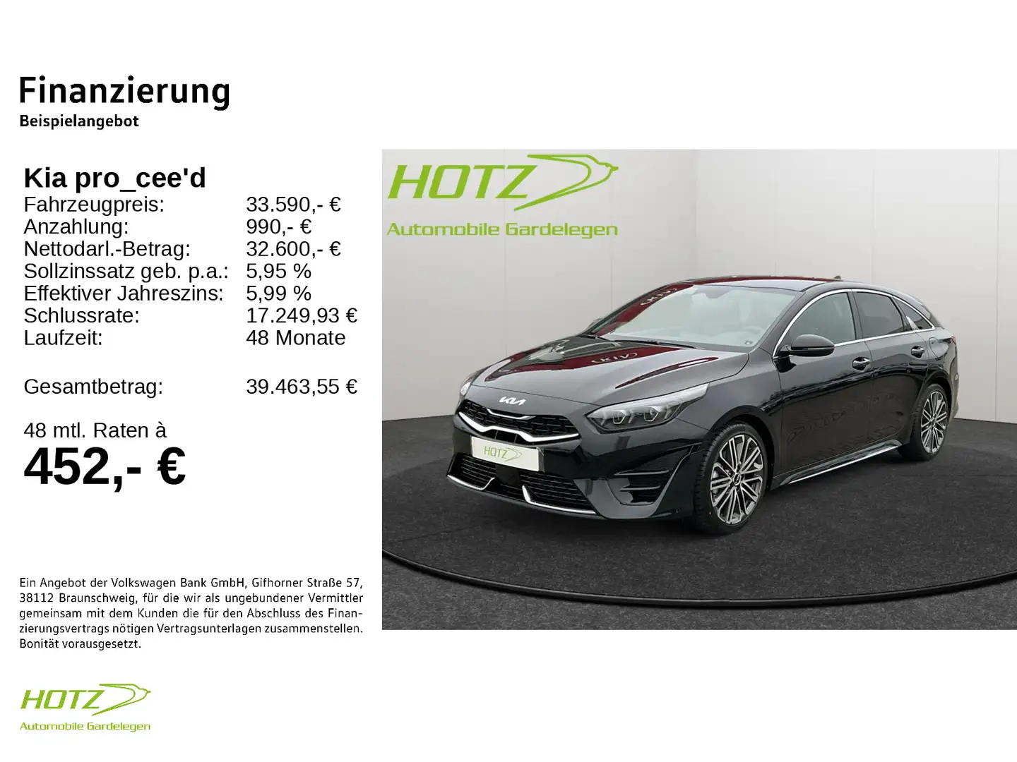 Kia ProCeed / pro_cee'd ProCeed 1.5T DCT7 GT-Line AHK Schwarz - 2