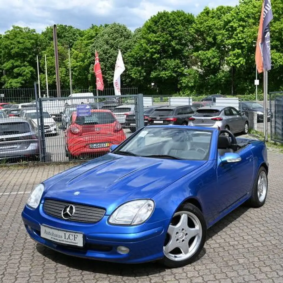 Mercedes-Benz SLK 230 KOMPRESSOR Leder  1.Hd Autom. AMG 17Zoll Синий - 2
