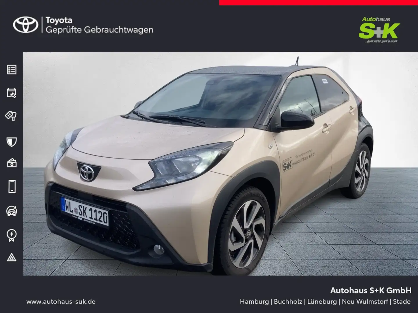 Toyota Aygo X Teamplayer *TEMPOMAT*GJR*KAMERA*KLIMA*SHZ* Beige - 1