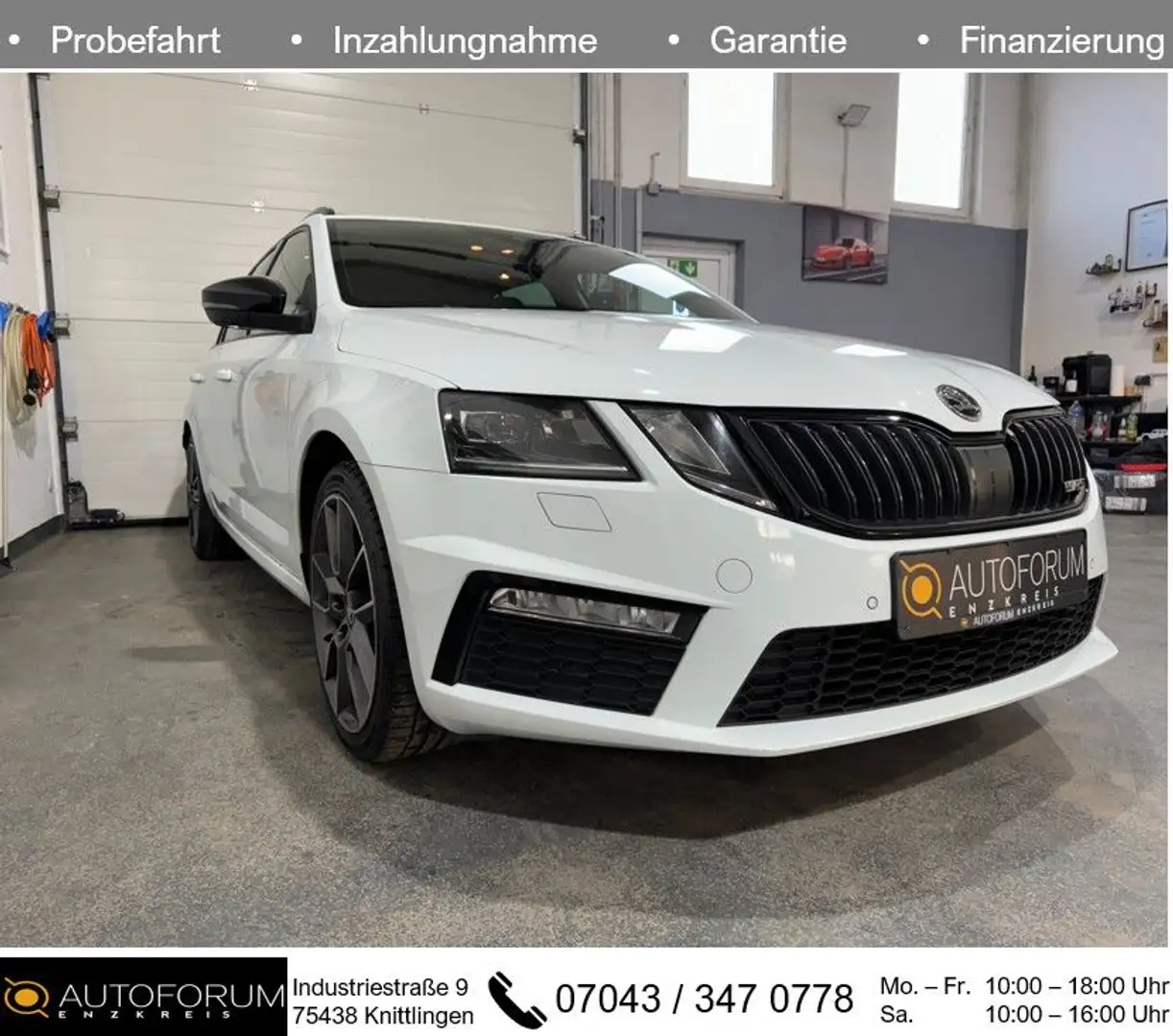 Skoda Octavia 2.0 TDI DSG RS Combi*PANO*LED*SHZ* Weiß - 1