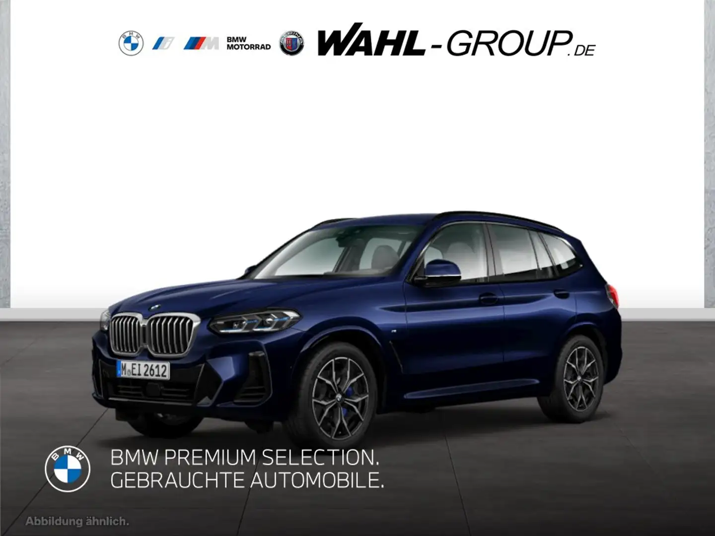 BMW X3 xDrive30i M Sport AHK eSitze HeadUp Laser HarmanKa Blau - 1