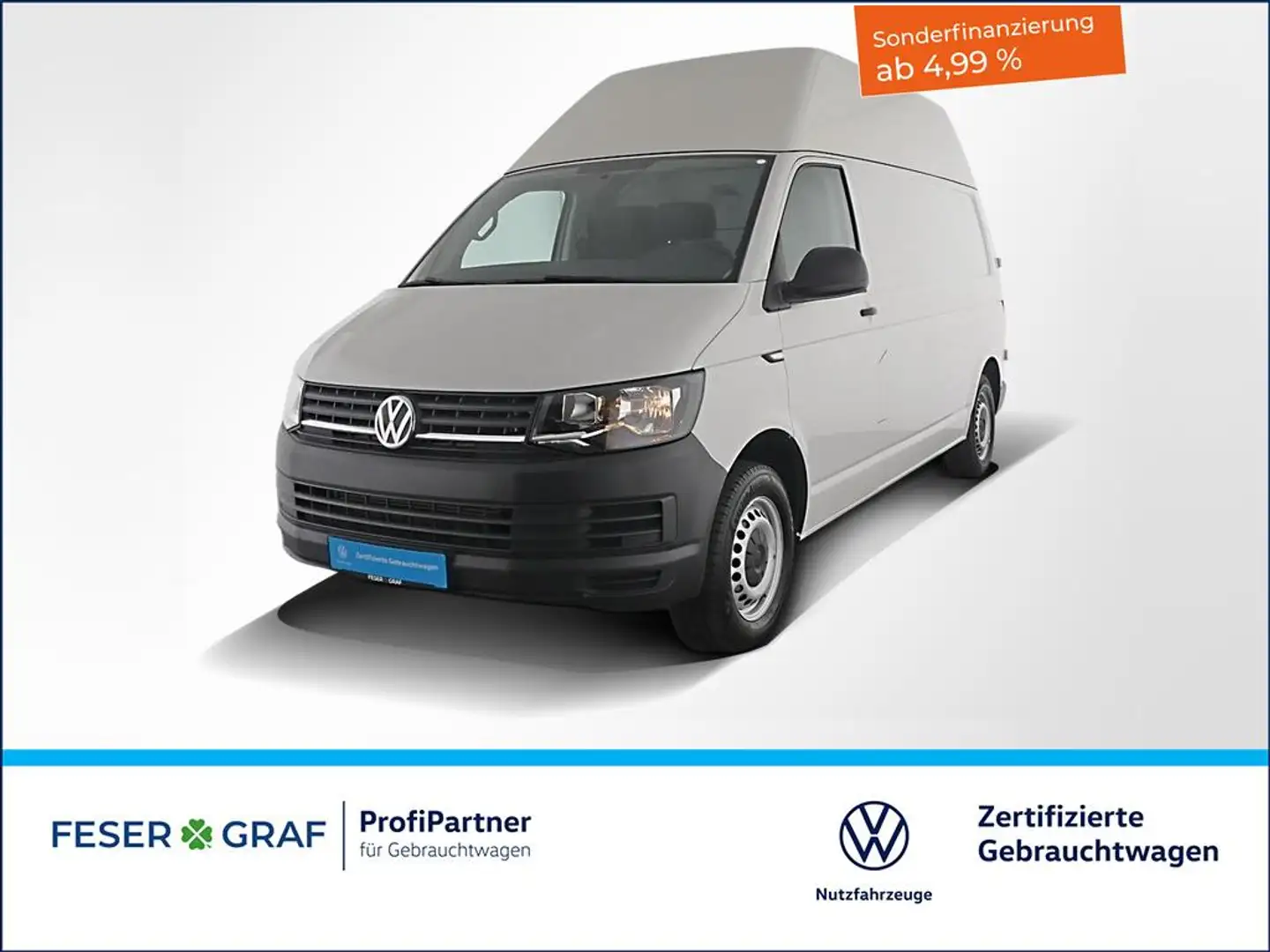 Volkswagen T6 Transporter Kasten 2.0TSI LR Hochdach Ladelinearlift Klimaanla Blanco - 1