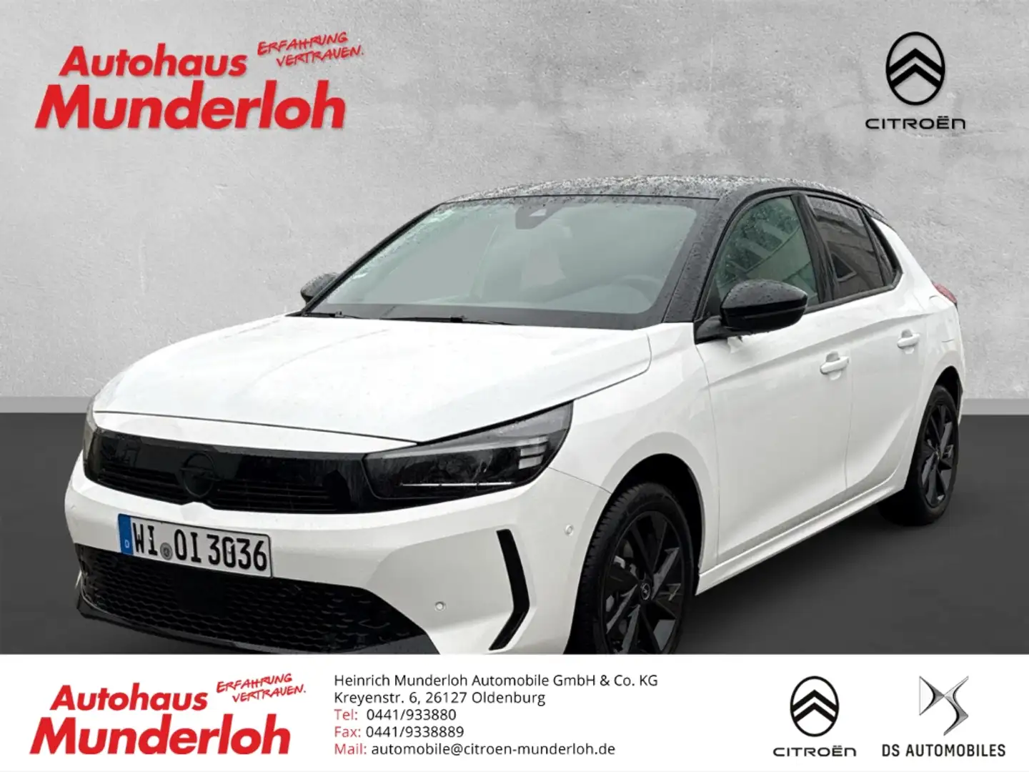 Opel Corsa F GS Navi LED Apple CarPlay Android Auto Klimaauto Blanc - 1