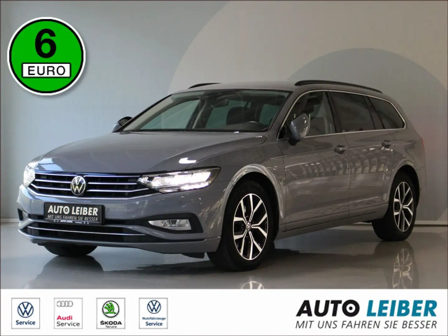 Volkswagen Passat Variant 2.0 TDI SCR Business AHK/CAM/VC/LAN Gris - 1