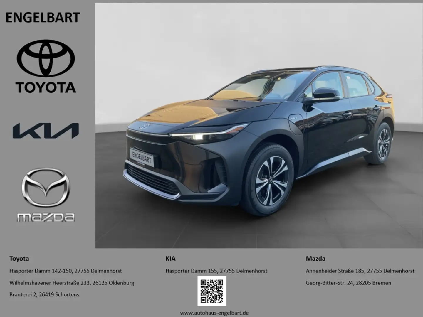 Toyota bZ4X 4x2 Comfort 0% Finanzierung möglich Fekete - 1