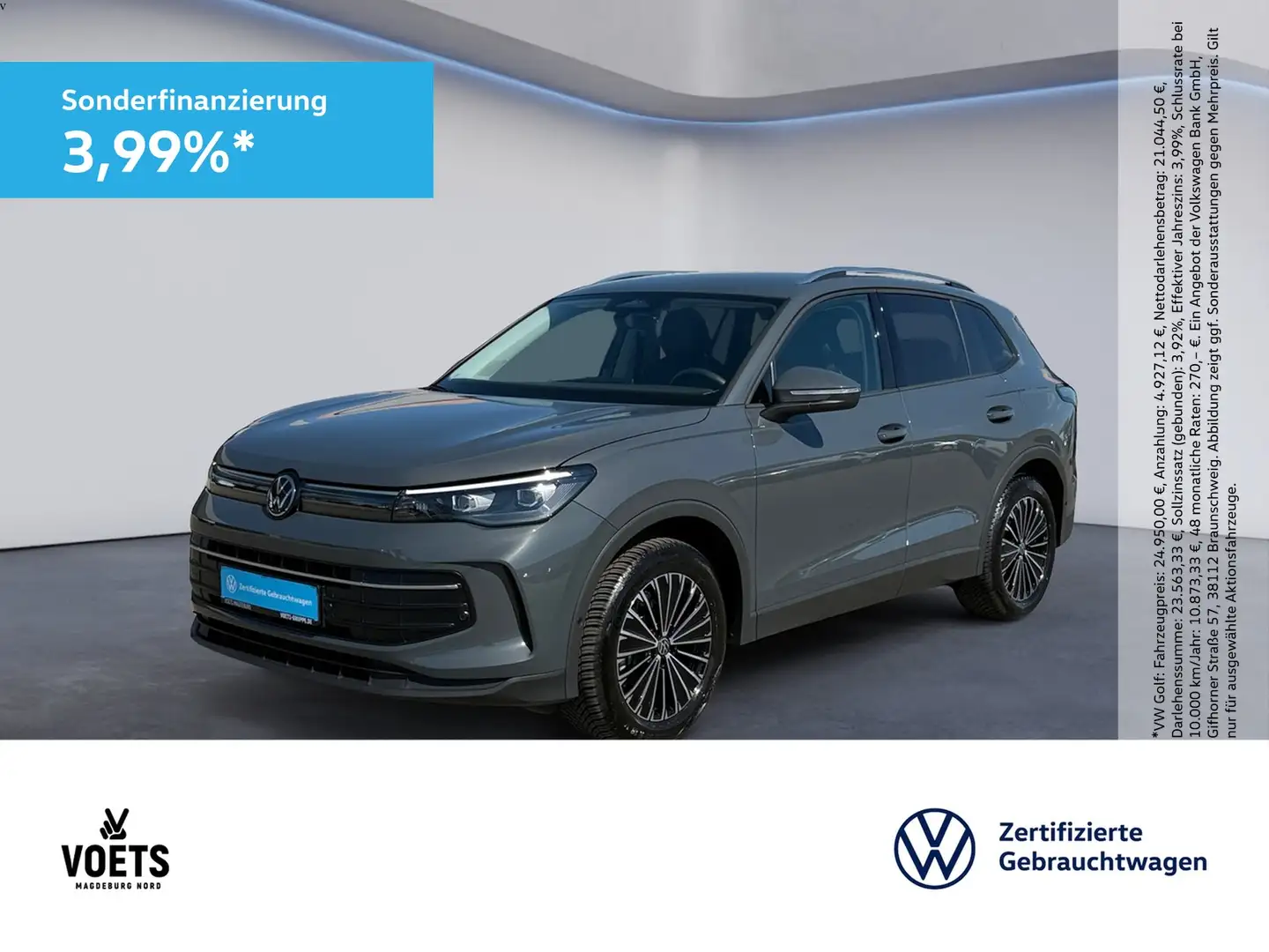 Volkswagen Tiguan 2.0TDI LIFE LED+AHK+Navi+PDC Grau - 1