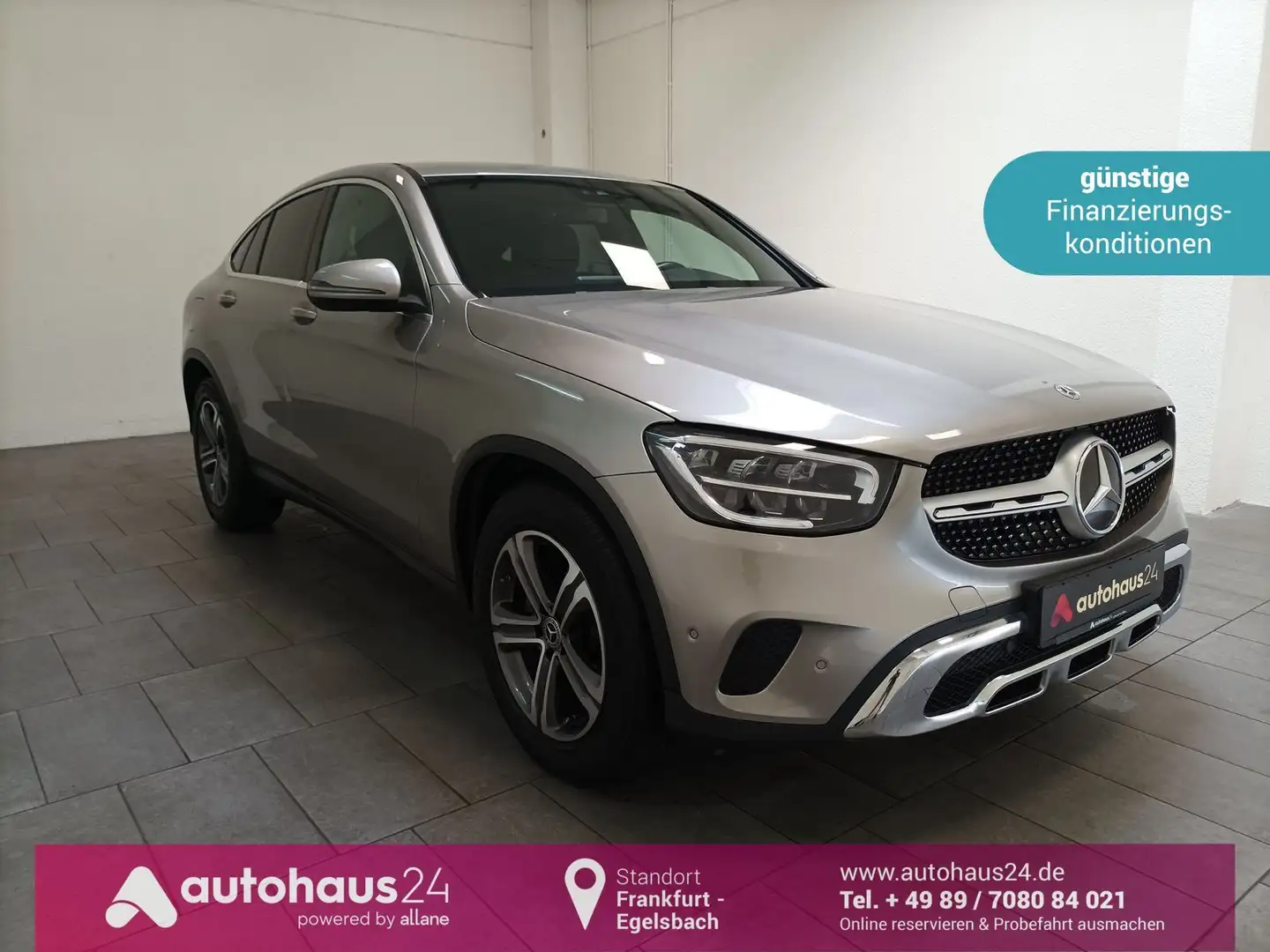 Mercedes-Benz GLC 200 d 4Matic AHK|CAM|Navi|DAB|Tempomat Silber - 1