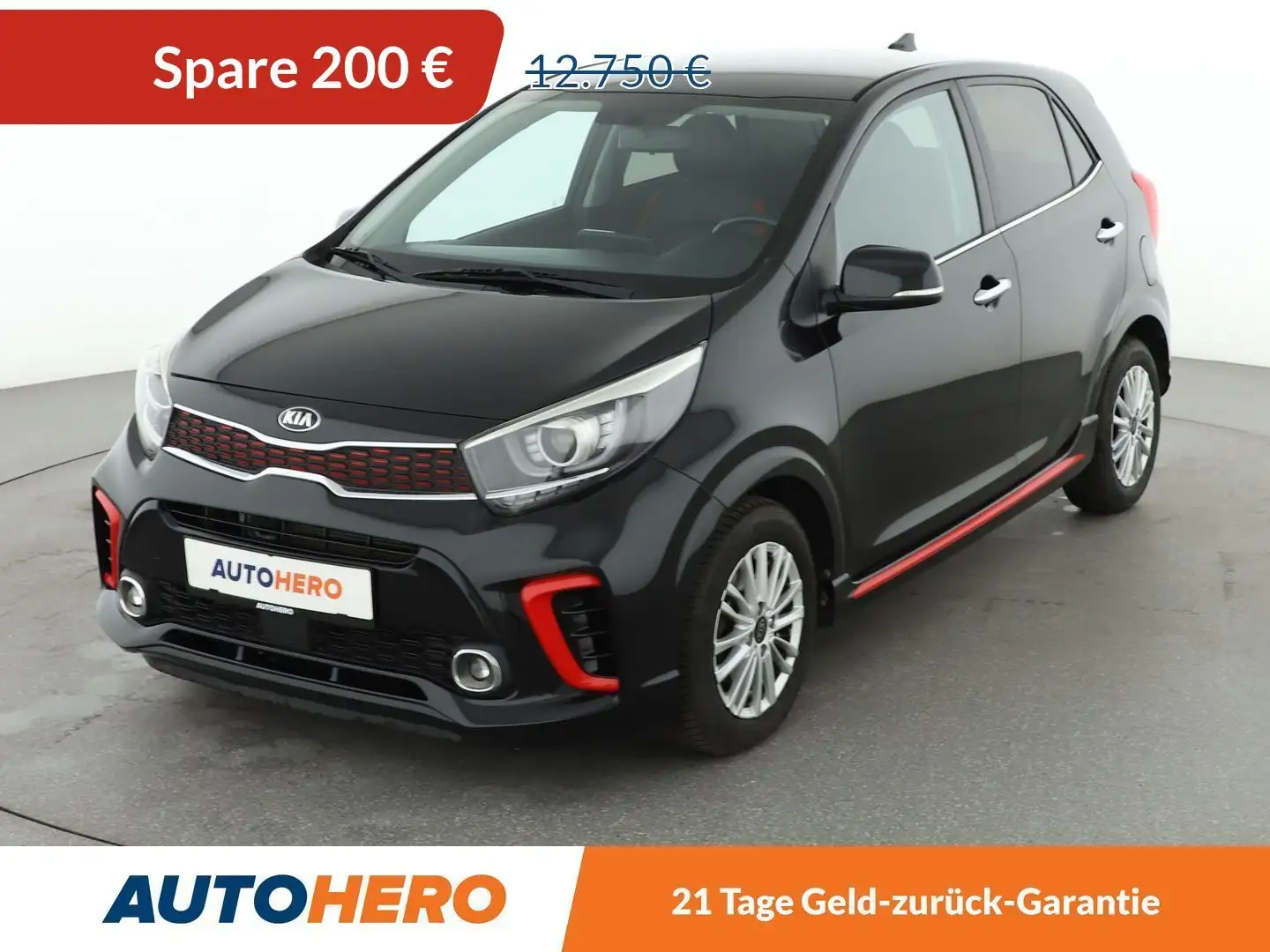 Kia Picanto 1.0 TGDI GT Line*NAVI*CAM*SHZ*KLIMA*GARANTIE* Schwarz - 1