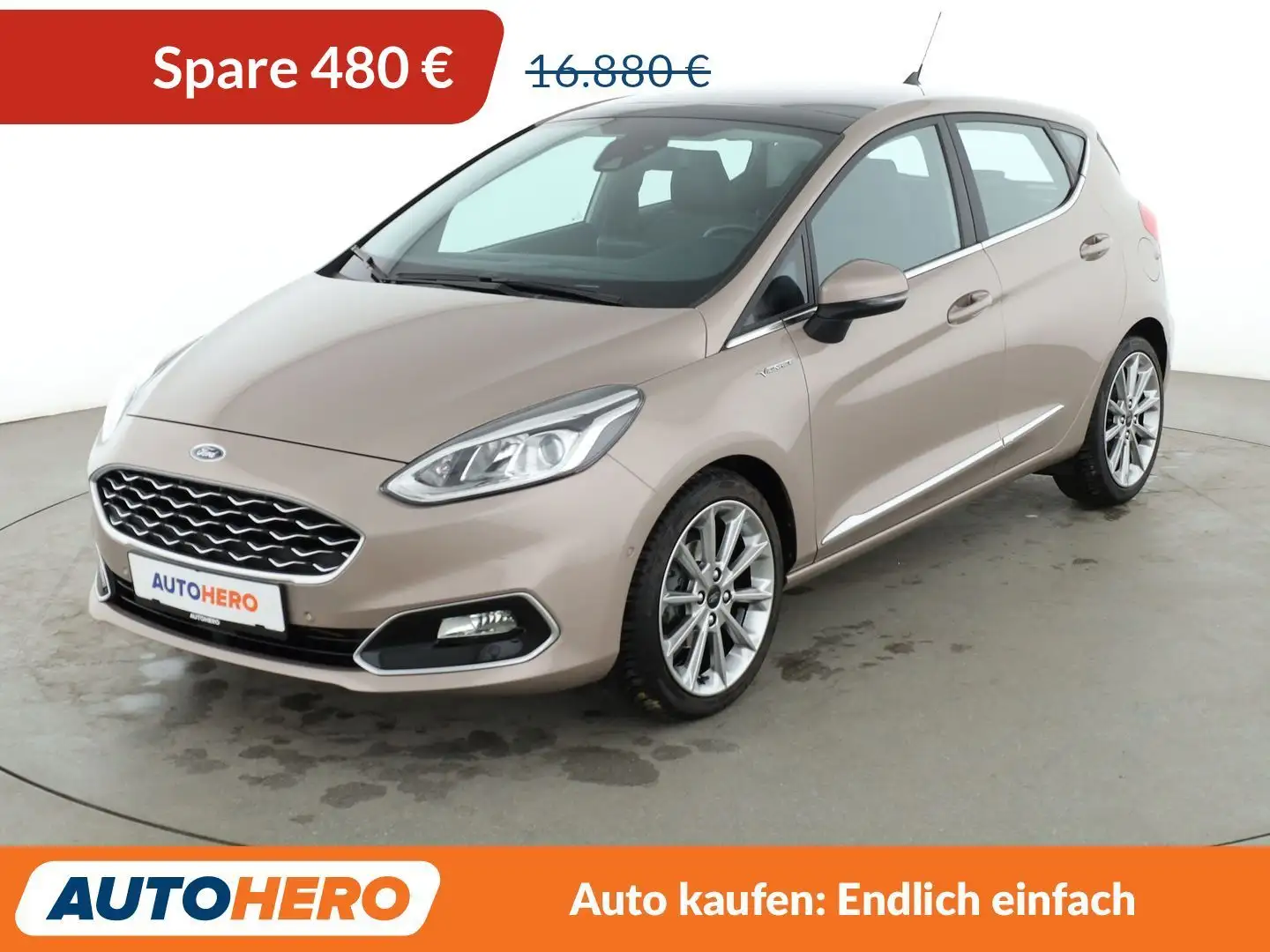 Ford Fiesta 1.0 EcoBoost Vignale Aut.*NAVI*TEMPO*CAM*PDC*SHZ* Grau - 1
