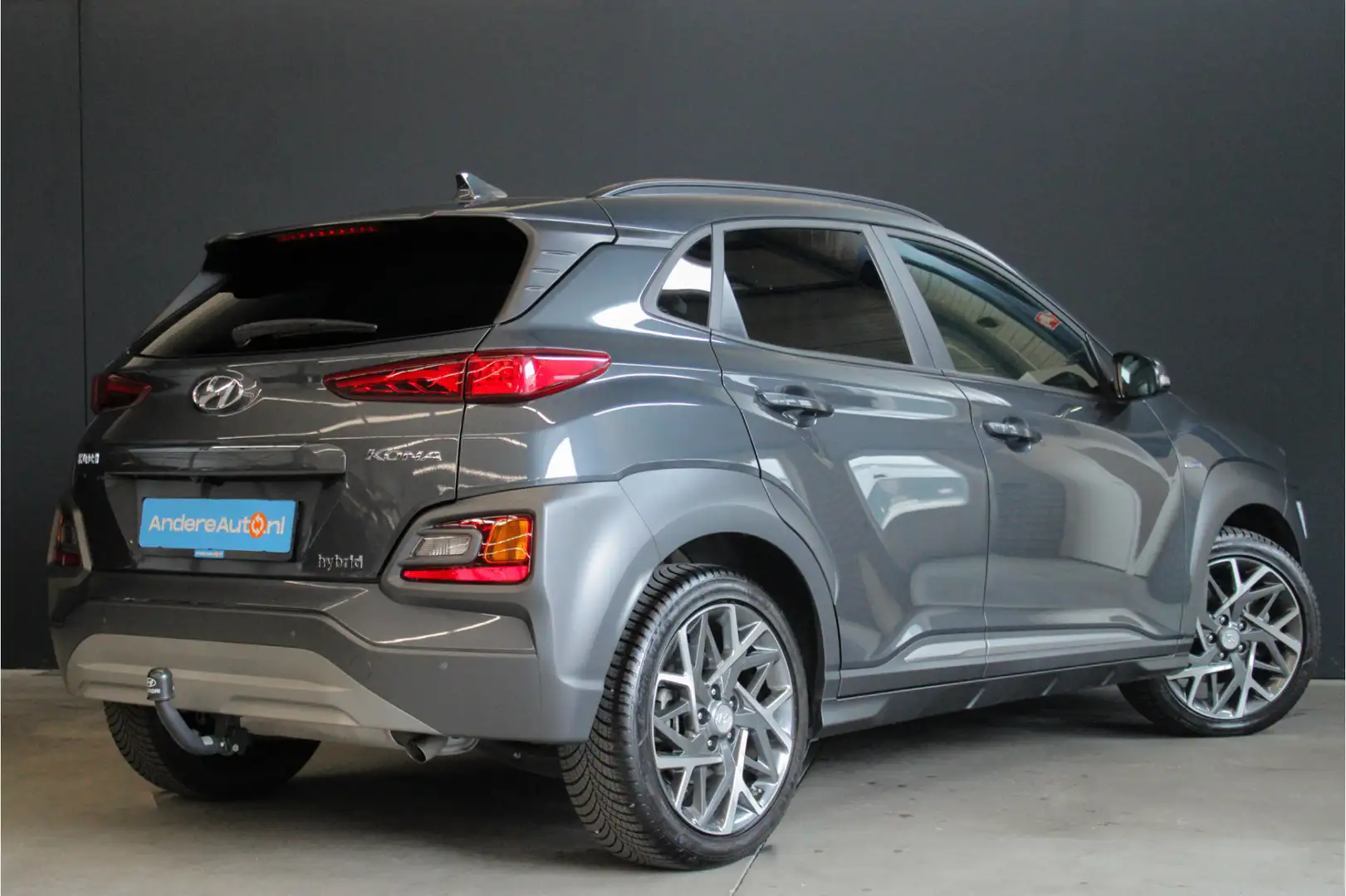 Hyundai KONA 1.6 GDI HEV Premium |trekhaak|stoel/stuurverwarmin Gris - 2