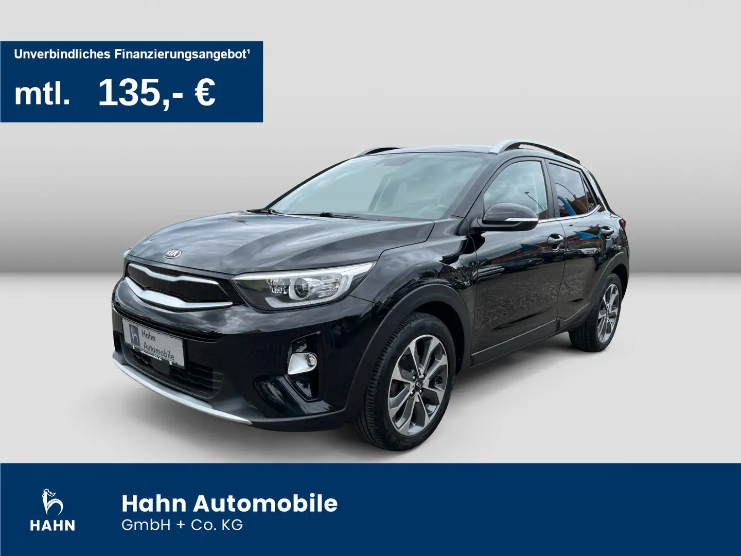 Kia Stonic 1.0 T-GDI Spirit PDC Cam Navi Sitzh Klima Noir - 1