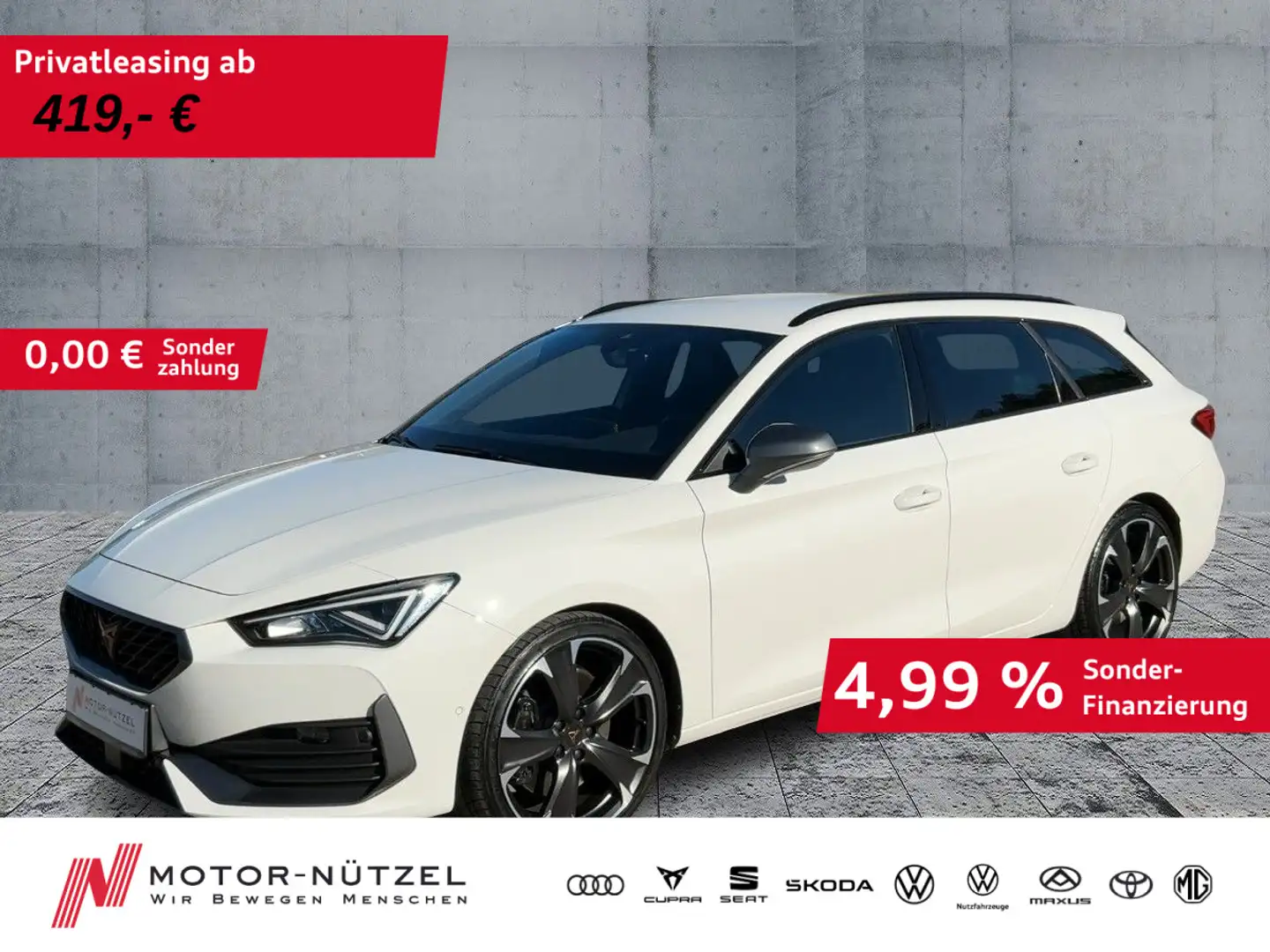CUPRA Leon ST VZ 2.0 TSI DSG LED+NAVI+ACC+SHZ+PDC+RFK Weiß - 1