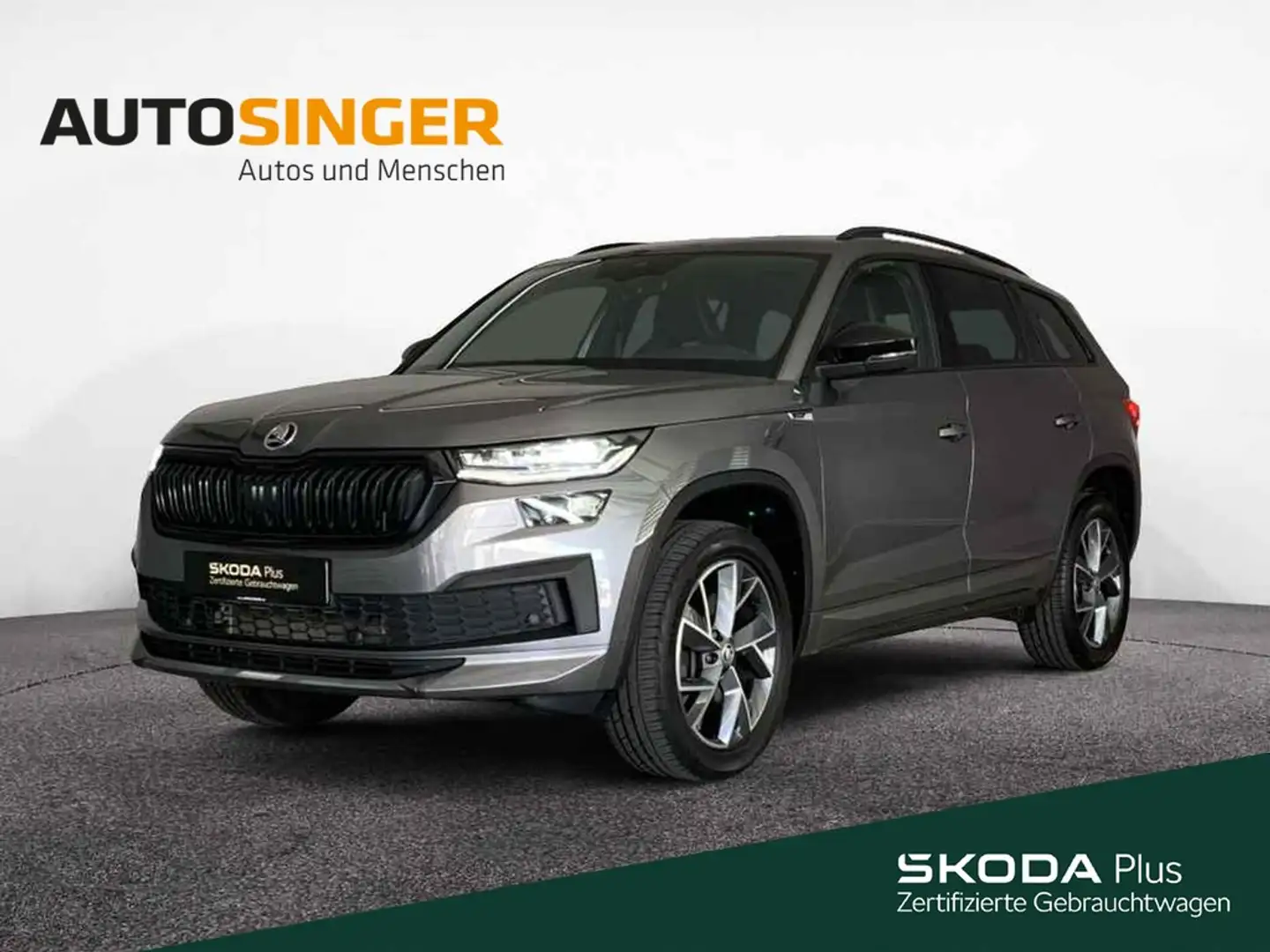 Skoda Kodiaq Sportline TDI DSG 4x4 *AHK*STDHZ*PANO*NAV Grau - 1