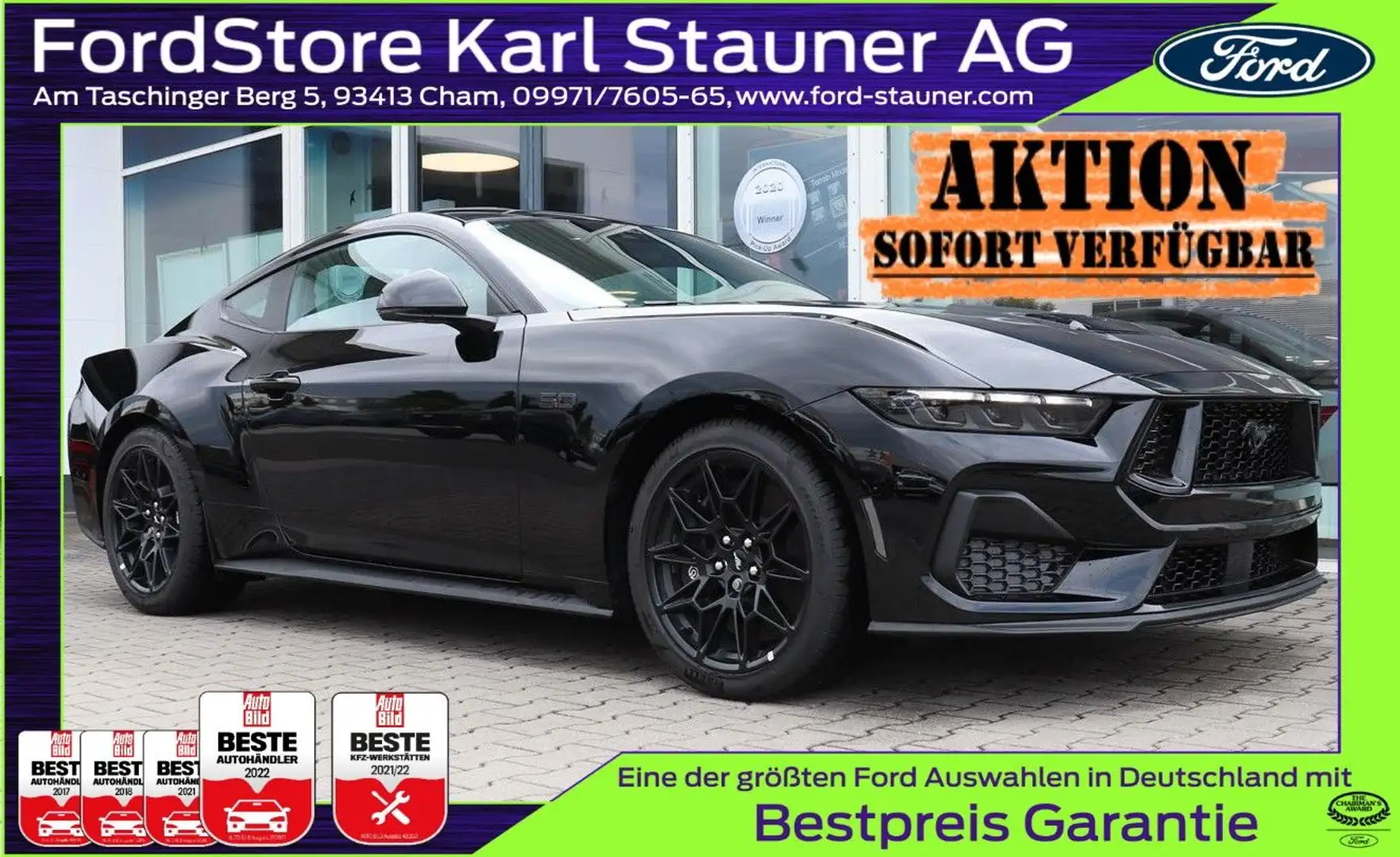 Ford Mustang Fastback GT Styling-Paket 4,99% FIN* Černá - 1