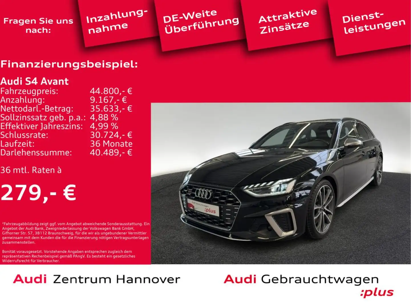 Audi S4 Avant 3.0 TDI quattro ACC virtual Keyless Navi Schwarz - 2