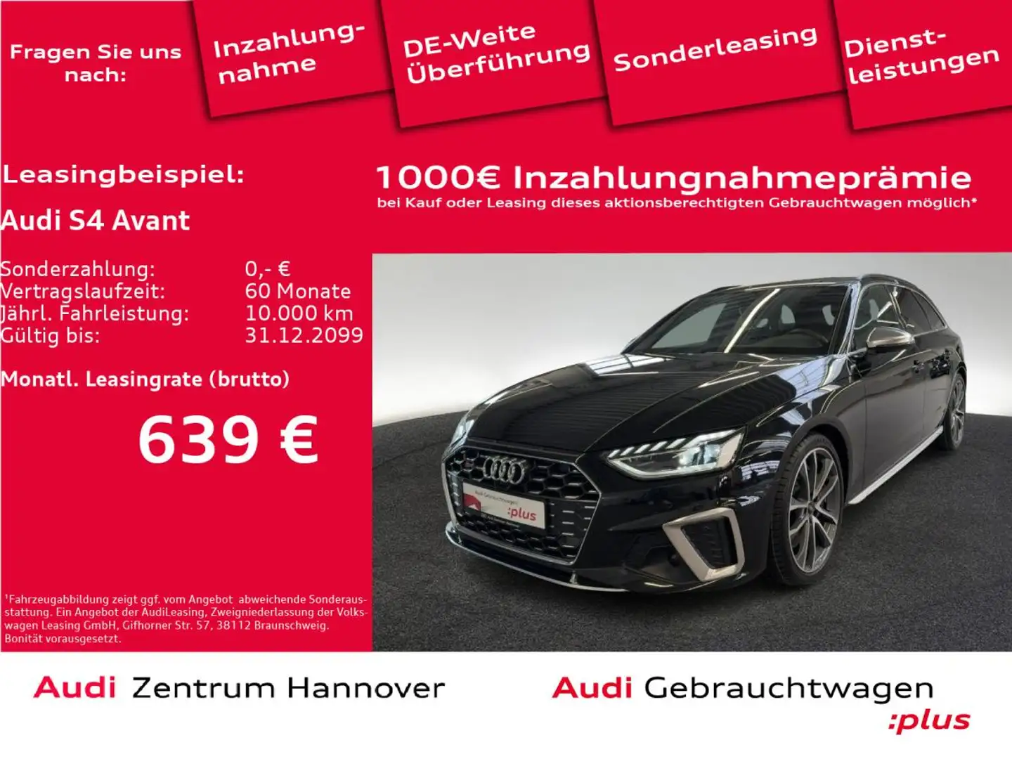 Audi S4 Avant 3.0 TDI quattro ACC virtual Keyless Navi Schwarz - 1