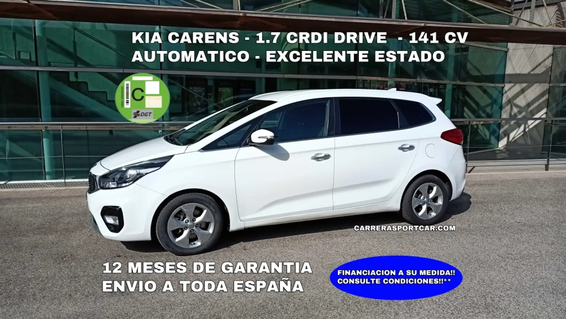 Kia Carens 1.7CRDi VGT Drive DCT 141 Blanc - 1