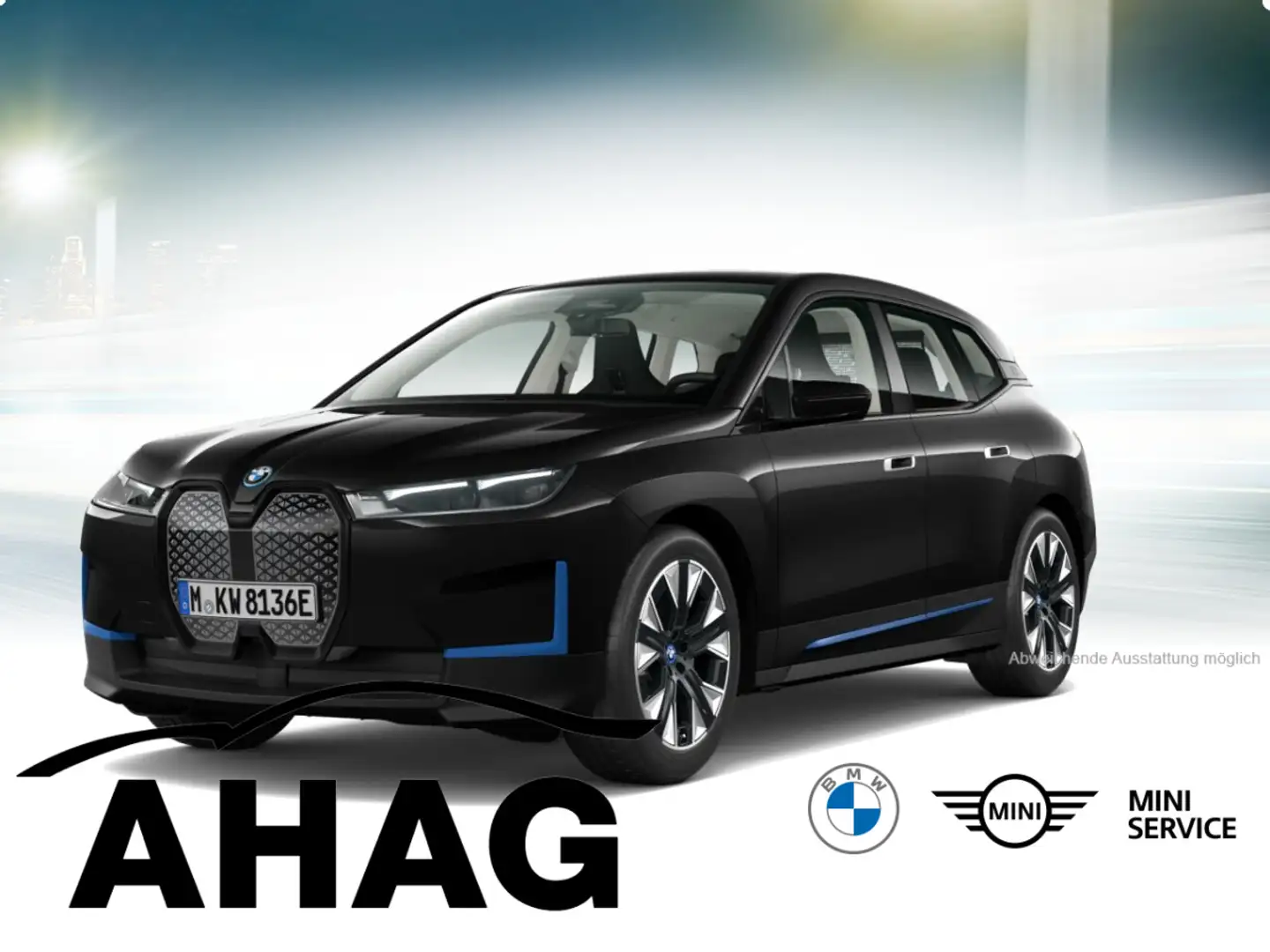 BMW iX xDrive50 AHK Sitzhzg. Vorn Schwarz - 2