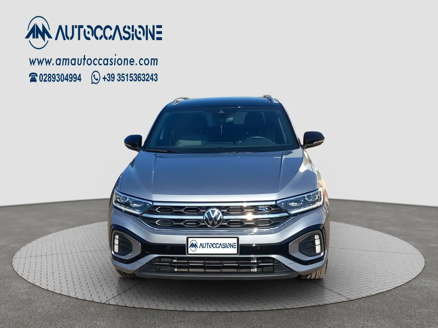 Volkswagen T-Roc 2.0 tdi R-Line 150cv dsg GARANZIA VW FINO 08/2028 Grigio - 2