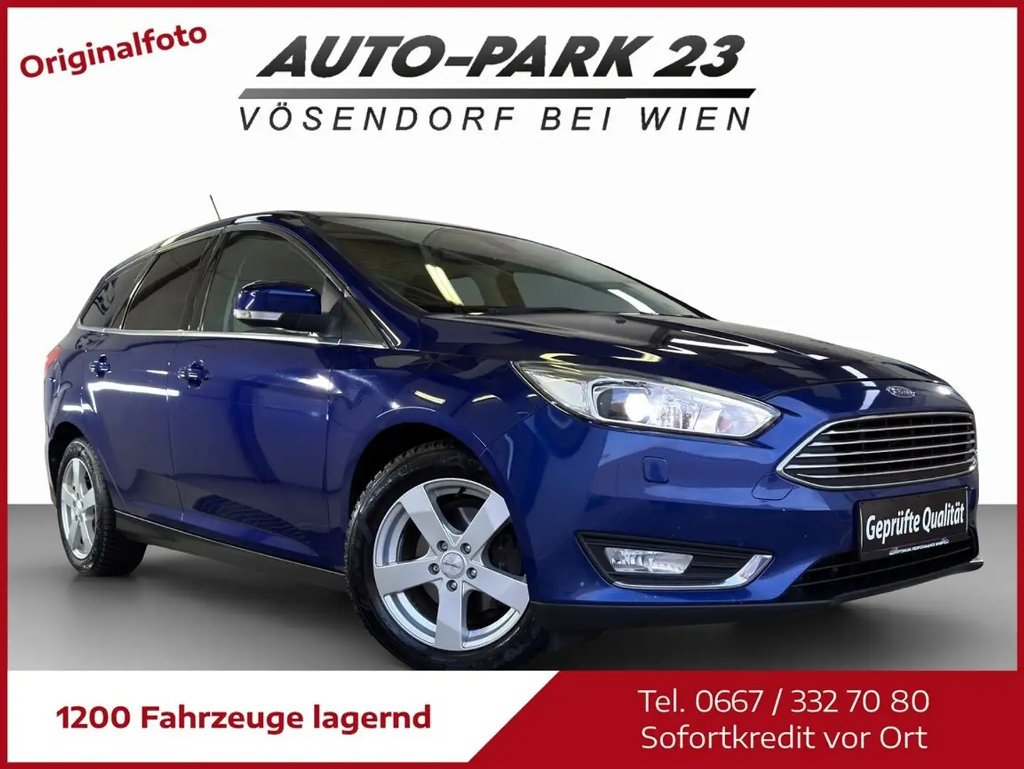 Ford Focus FOCUS TDCi Titanium**NEUES-PICKERL 2/2027**MOD2016 Blau - 1
