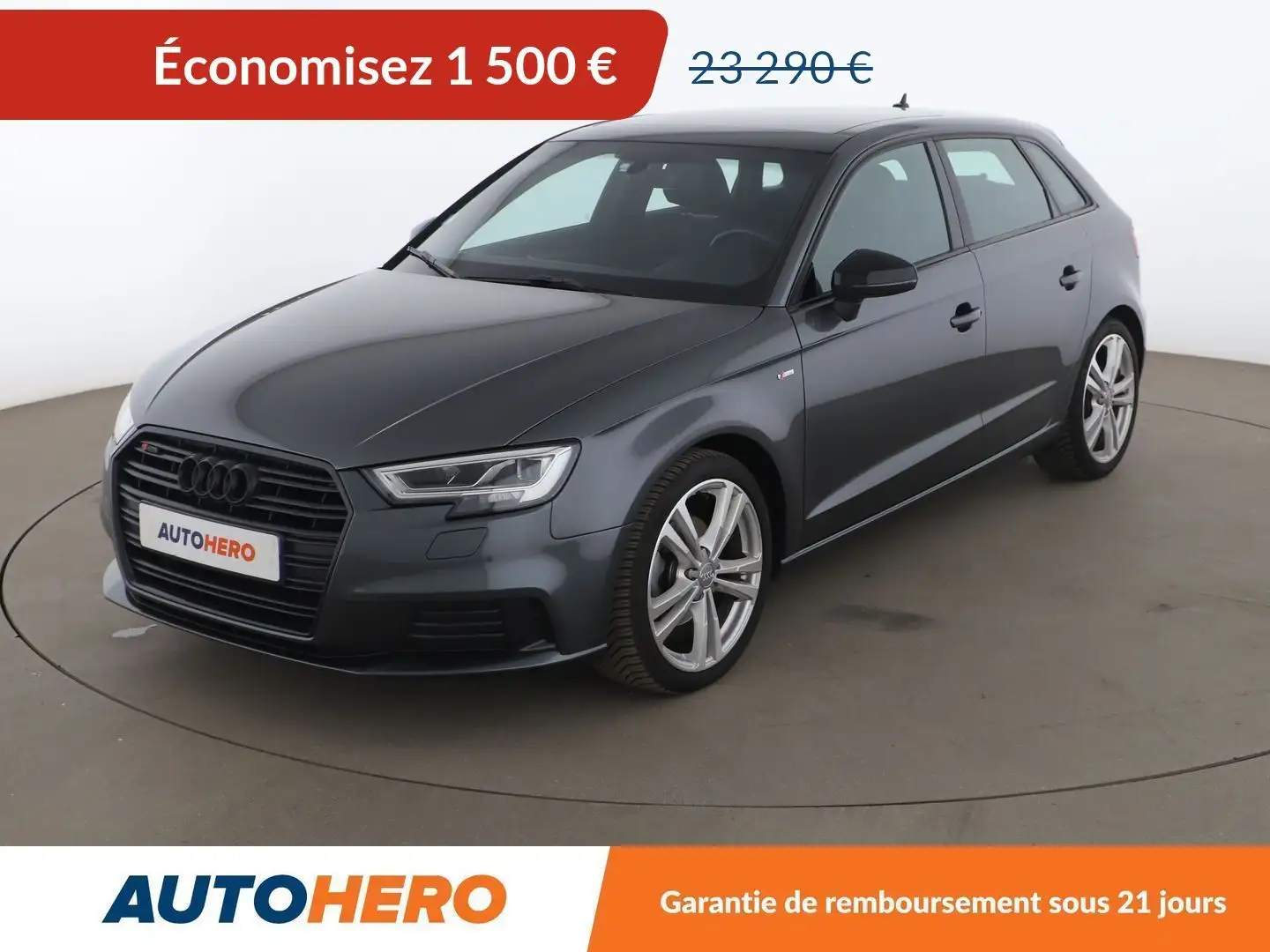 Audi A3 Sportback 35 TFSI COD S Line S Tronic 7 Gris - 1