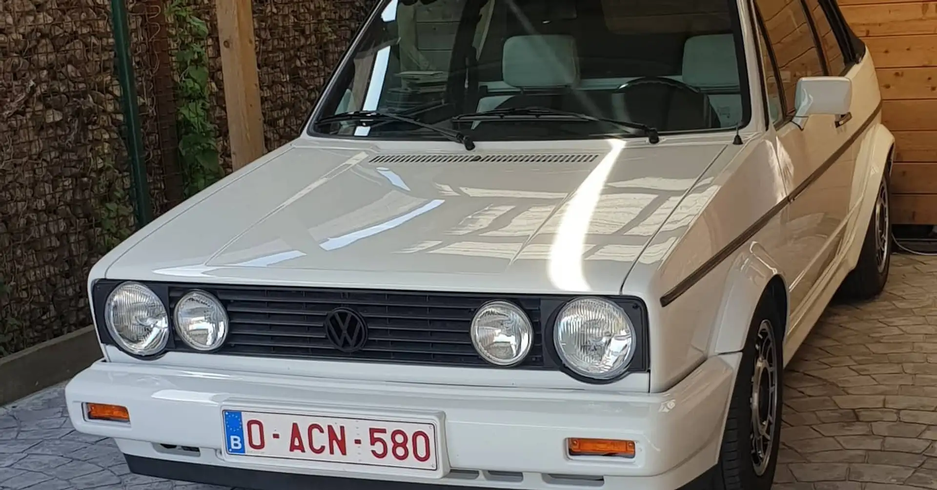 Volkswagen Golf Cabriolet Cabrio Blanc - 1