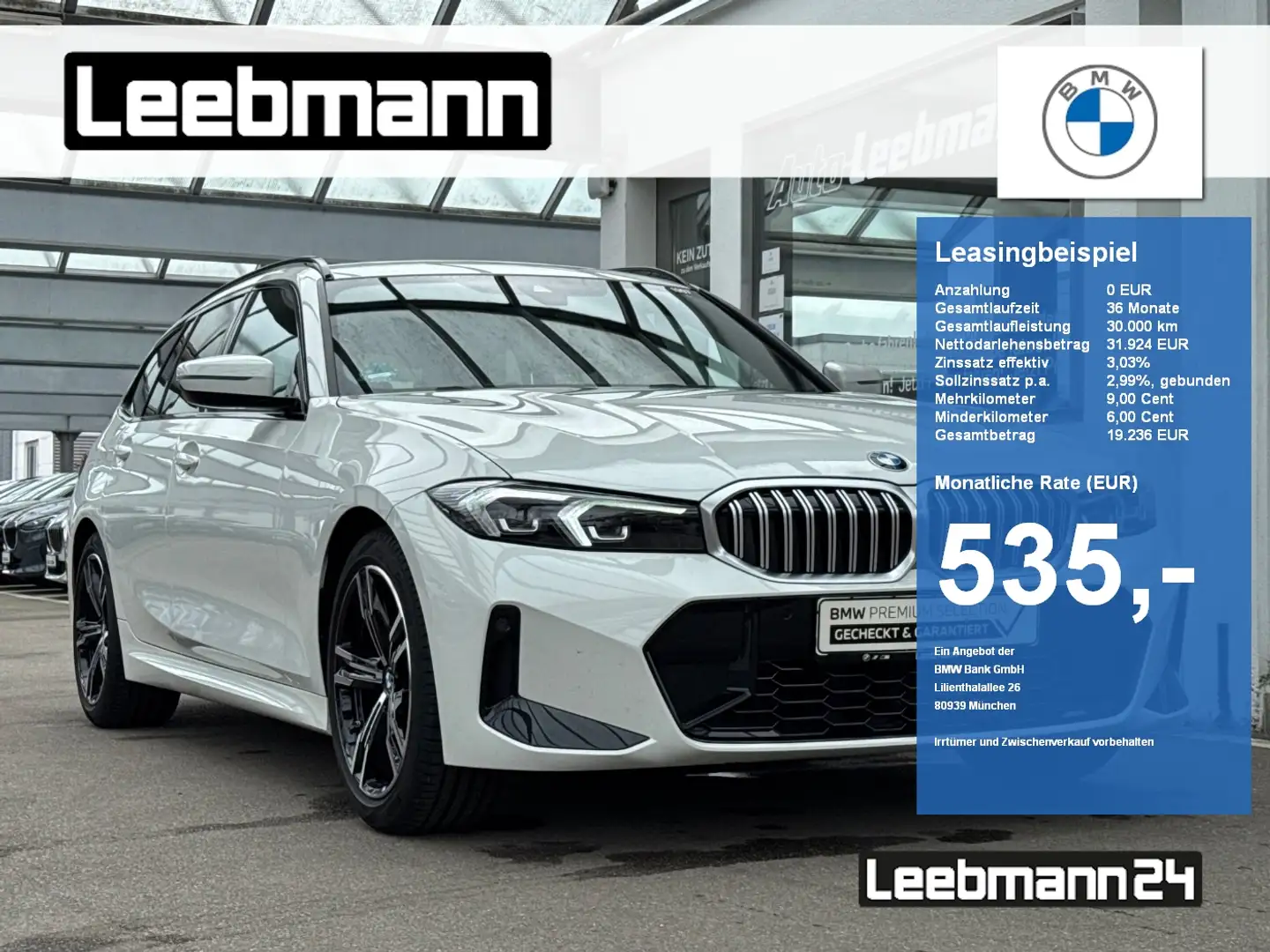 BMW 318 d Tour. M-Sport AHK/StHz GARANTIE bis 01/2029 Bianco - 1
