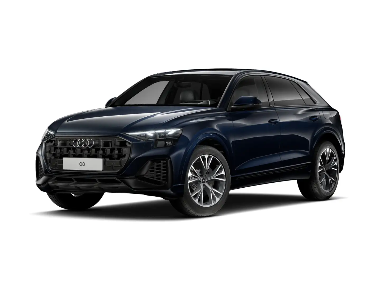 Audi Q8 55 TFSIe Q S LINE PANO LEDER LM21 AHK Blau - 2