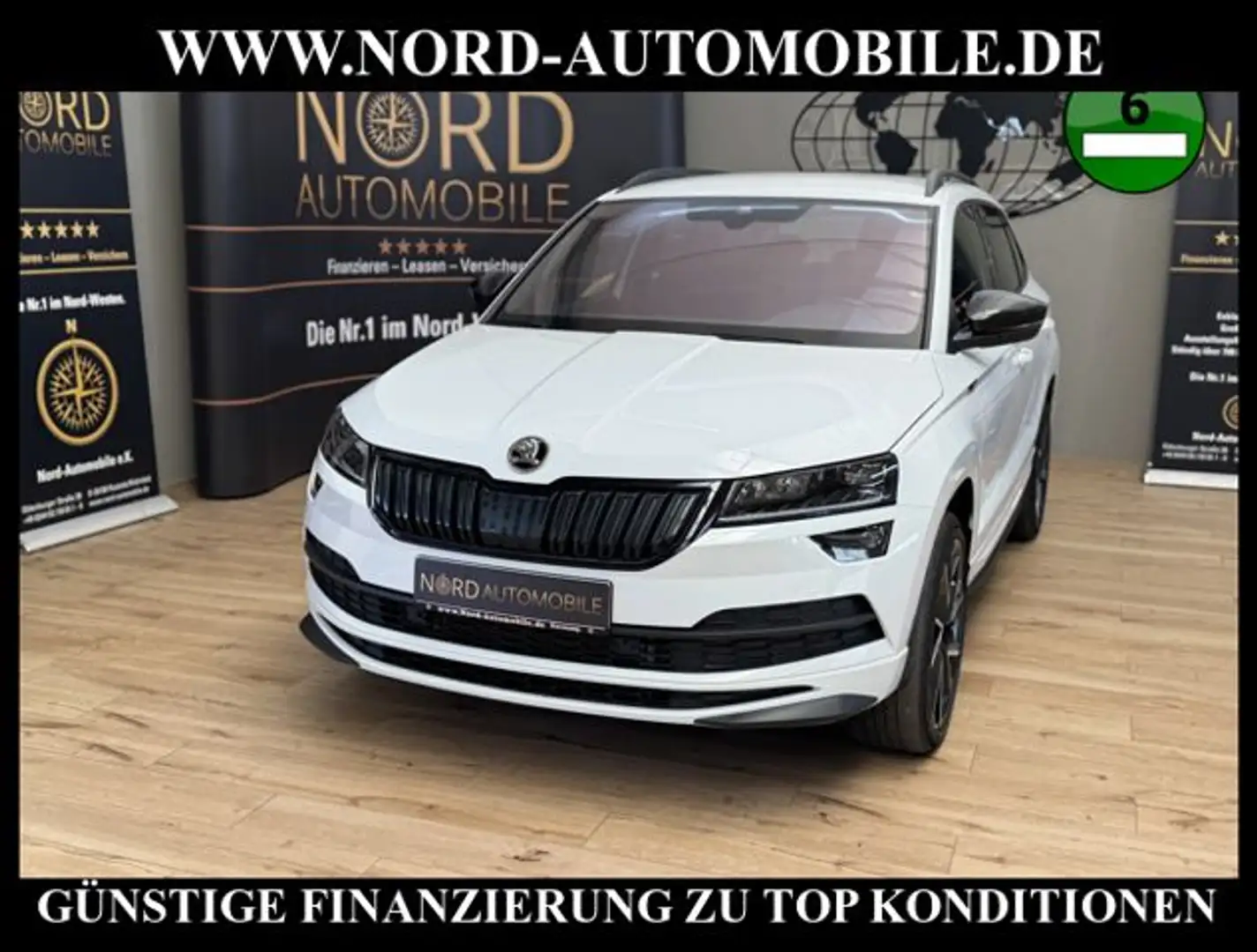 Skoda Karoq 2.0 TDI DSG Sportline 4x4 Virt.Cockpit/19 Sportlin Blanc - 1