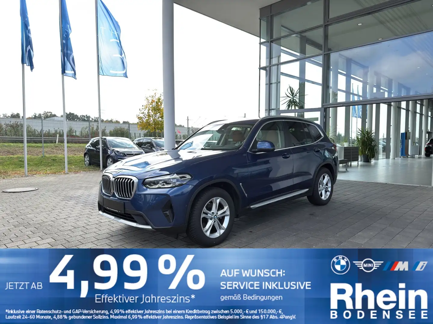 BMW X3 xDrive20d Panoramadach Lenkradheizung Hifi Bleu - 1
