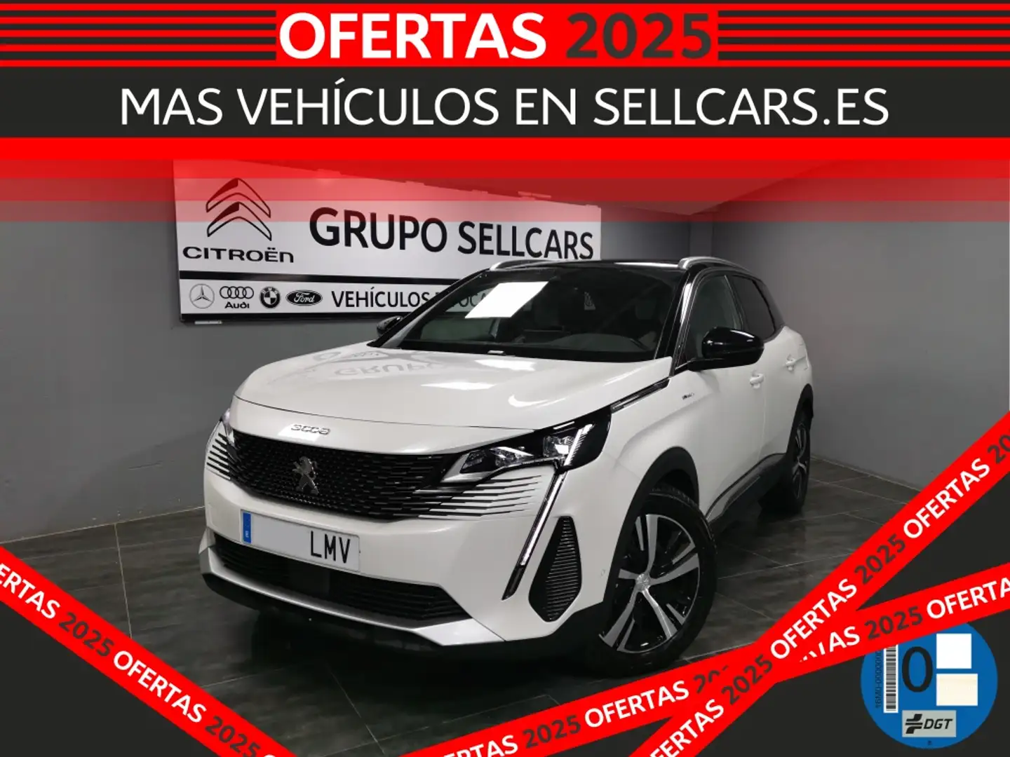 Peugeot 3008 HYB PHEV 300 GT AWD e-EAT8 Blanco - 1