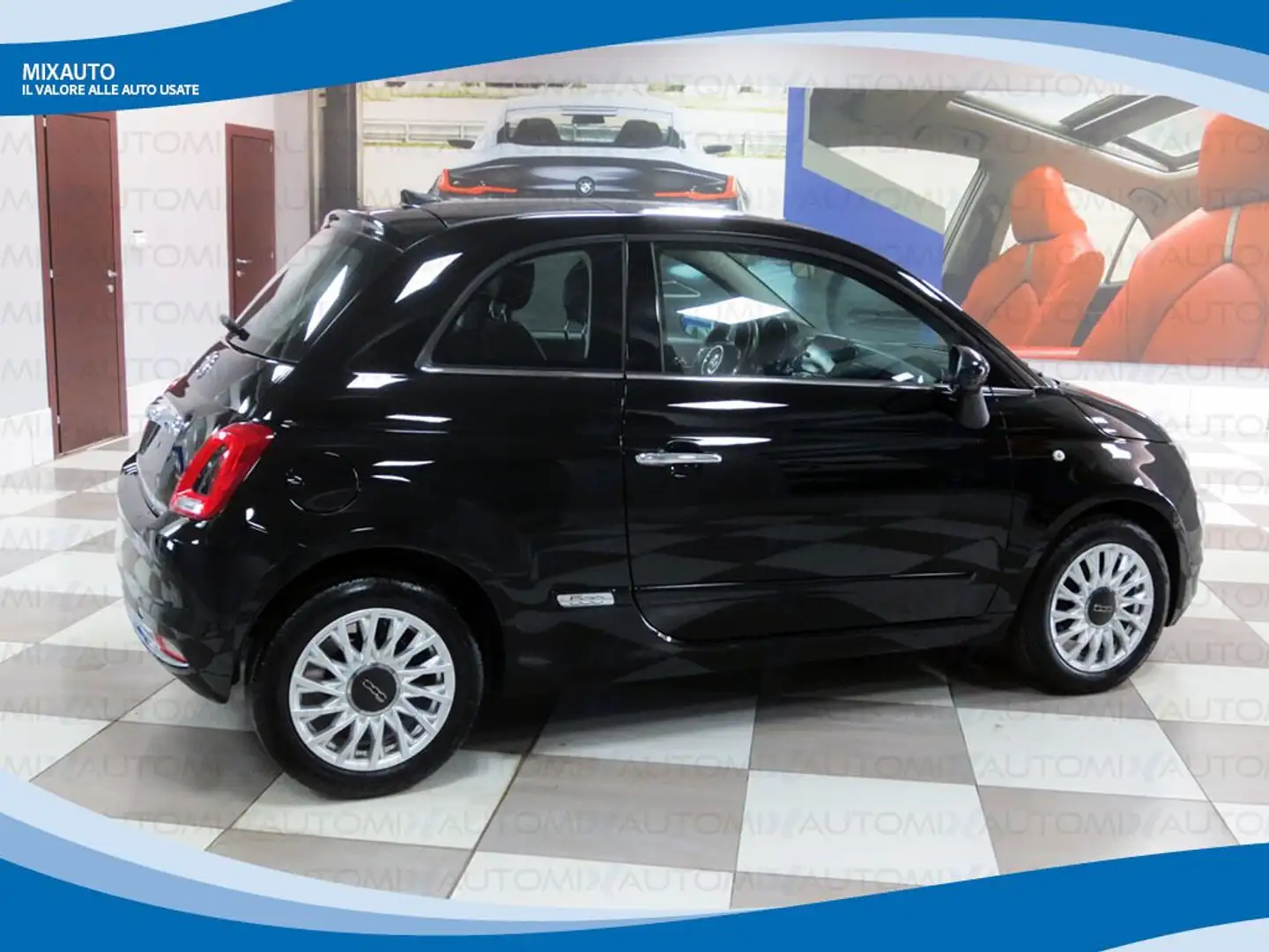 Fiat 500 1.2 69cv EasyPower Lounge EU6 Černá - 2