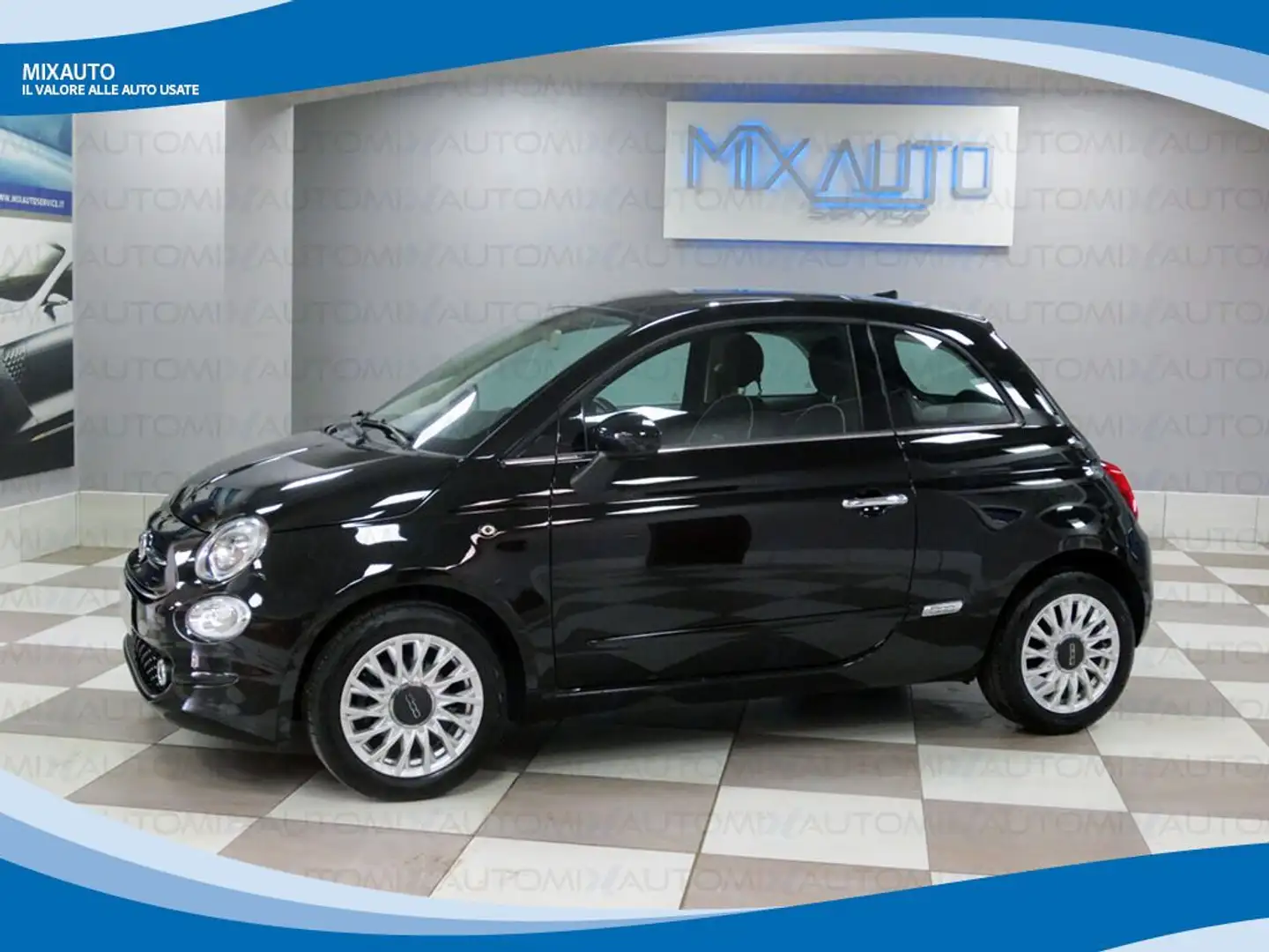 Fiat 500 1.2 69cv EasyPower Lounge EU6 Černá - 1